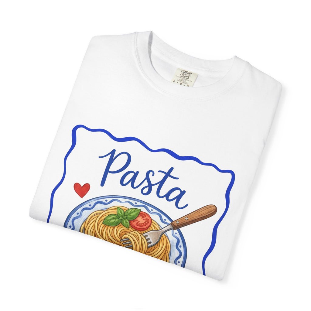 Pasta Lover plate illustration T-Shirt | Spaghetti graphic tee