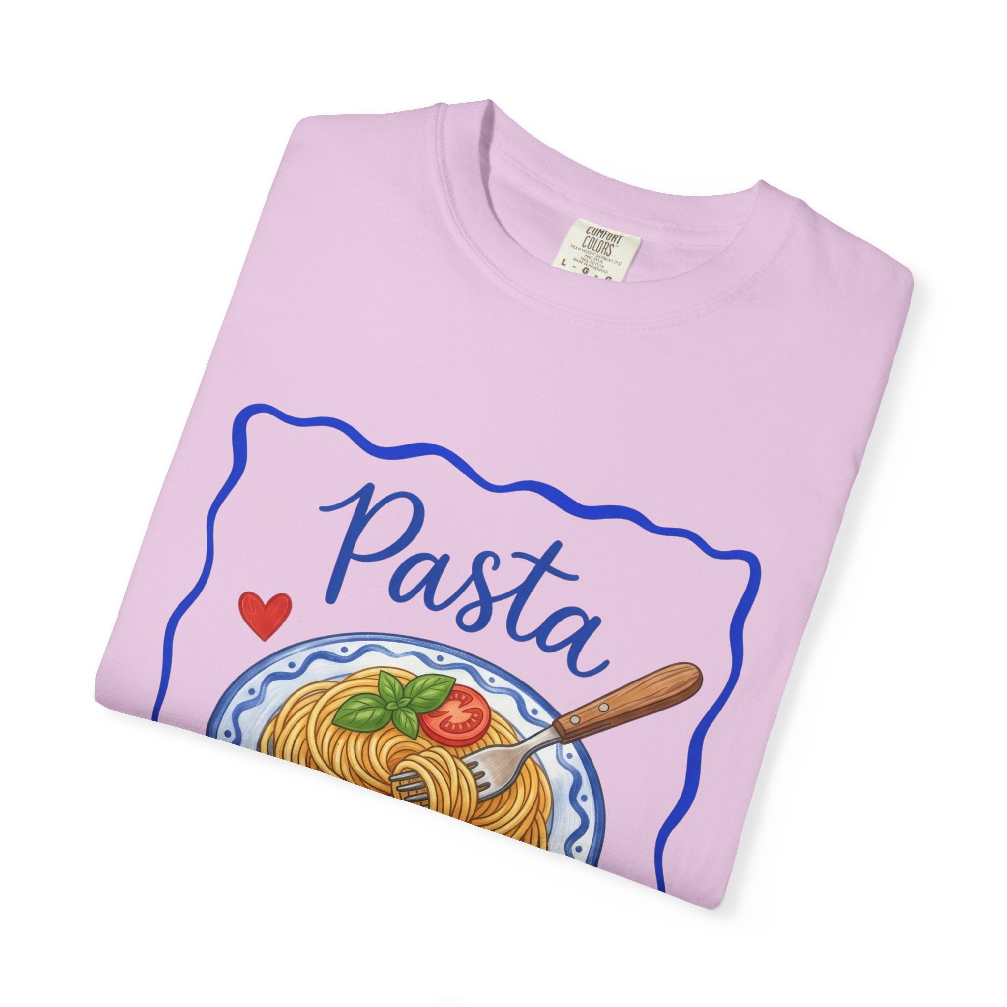 Pasta Lover plate illustration T-Shirt | Spaghetti graphic tee
