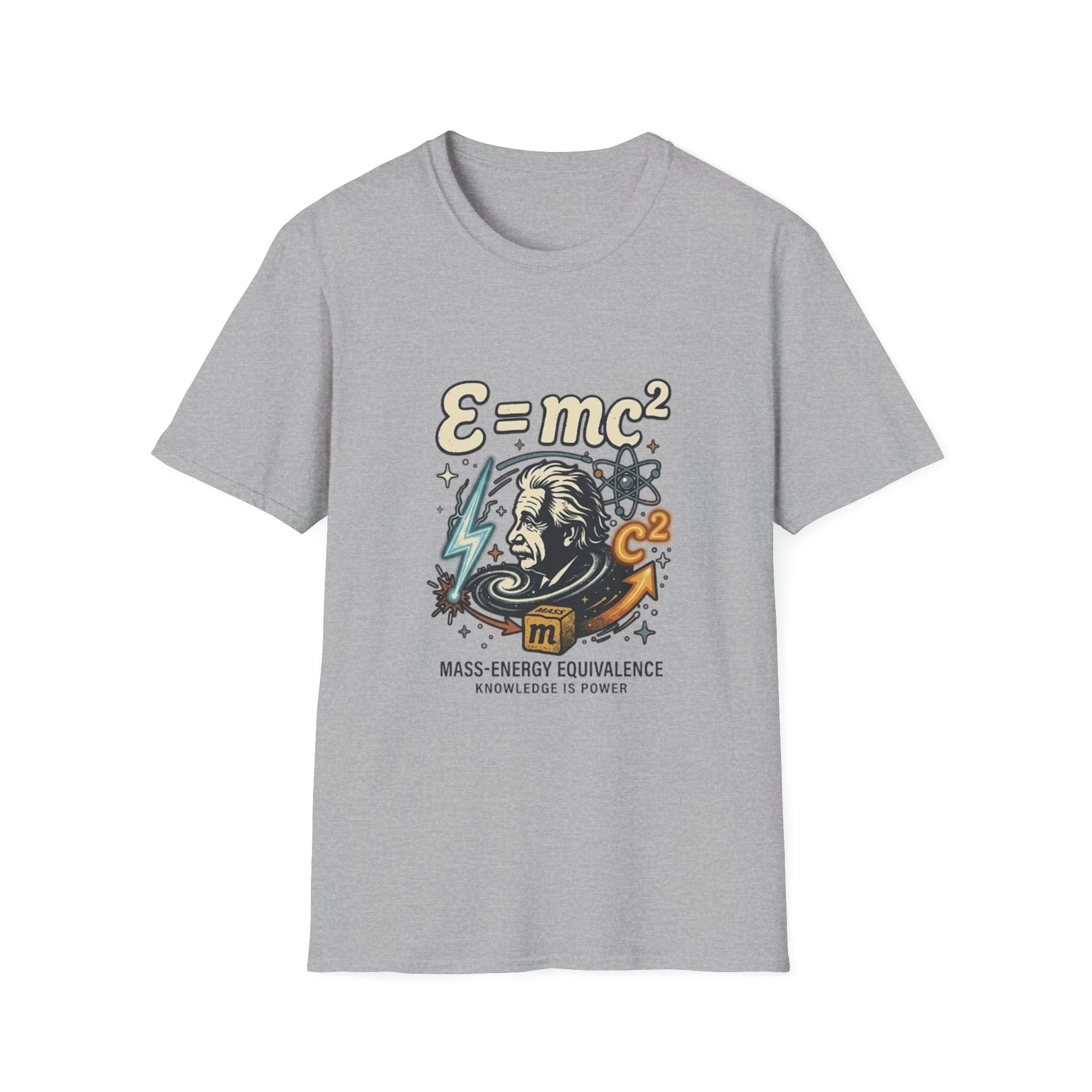 Einstein E=mc Illustration T-Shirt | Science Formula Tee