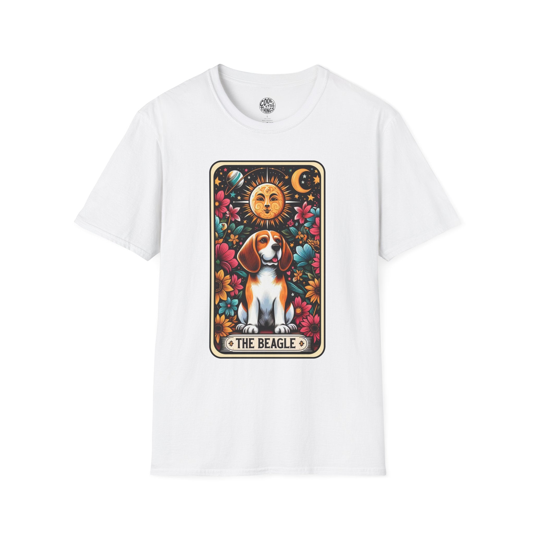 Beagle Graphic Tee | Unisex Dog Lover T-Shirt, Floral Design Shirt, Gift for Pet Owners, Casual Everyday Wear, Animal Lover Apparel