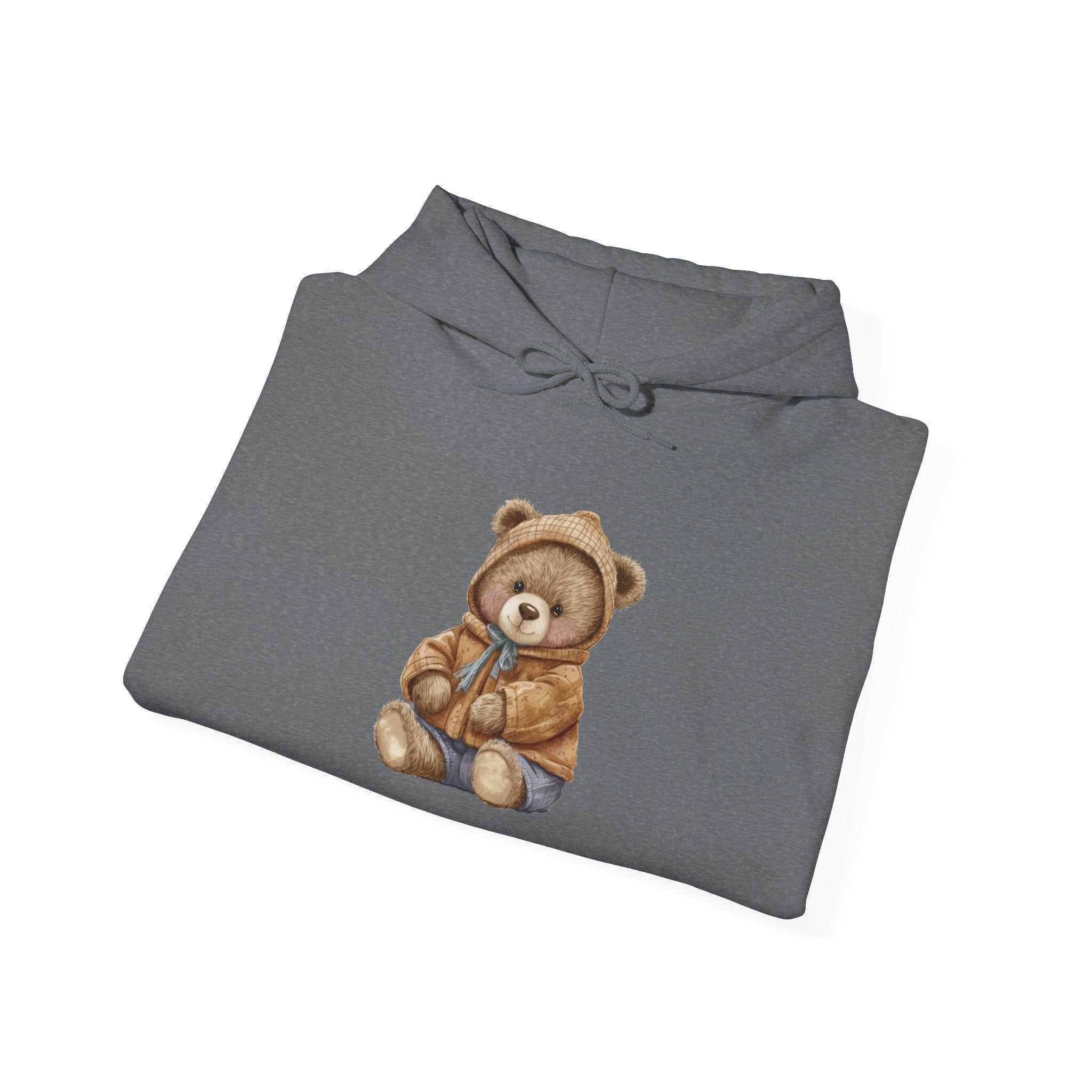 Teddy Bear Hoodie, Cozy Unisex Sweatshirt, Cute Animal Design, Winter Apparel, Warm Pullover Jumper, Gift for Him or Her
