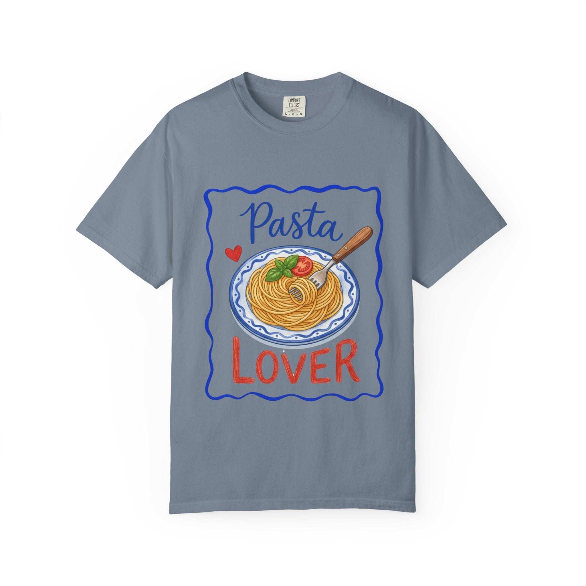 Pasta Lover plate illustration T-Shirt | Spaghetti graphic tee
