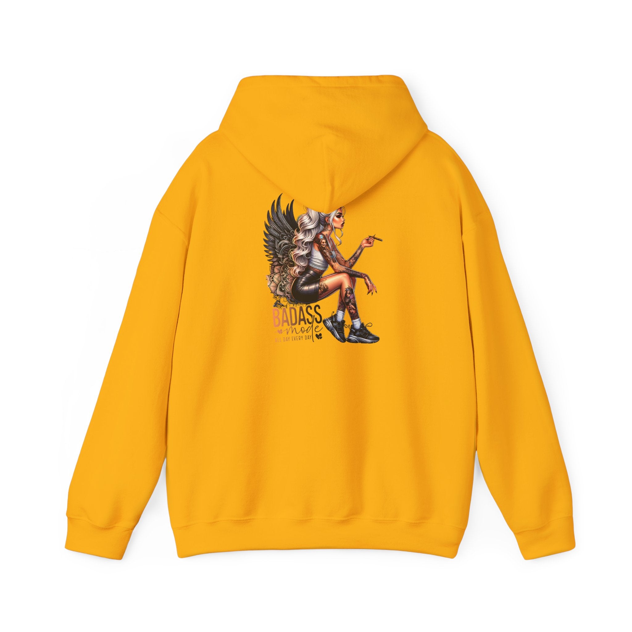 Badass Girl Hoodie, Edgy Women's Sweatshirt Gift, Rebel Chick Jumper, Cool
