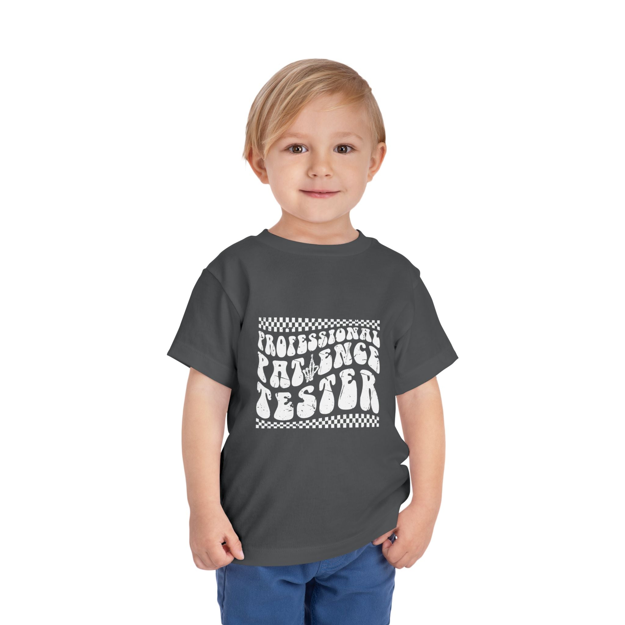 Funny Toddler Tee - Professional Patience Tester, Kids Gift, Birthday Shirt, Playdate Outfit, Toddler Humor Clothing