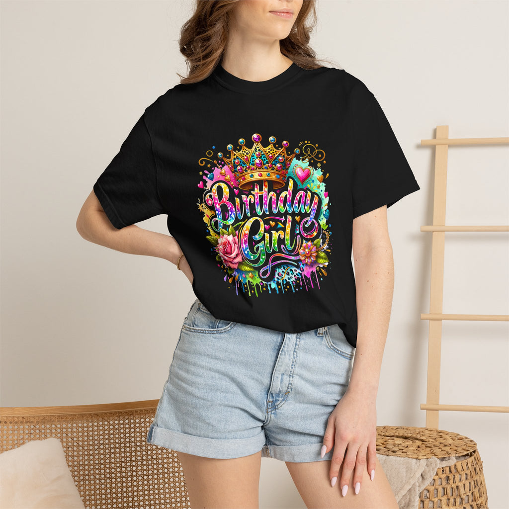 Birthday Girl T-shirt | Garment Dyed Birthday Tee