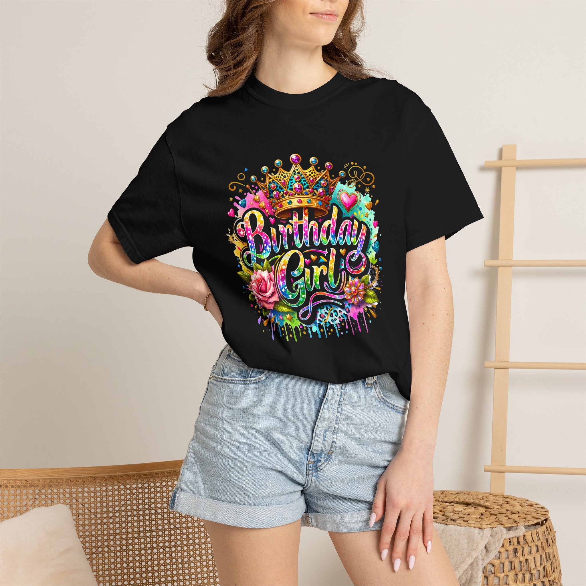 Birthday Girl T-shirt | Garment Dyed Birthday Tee