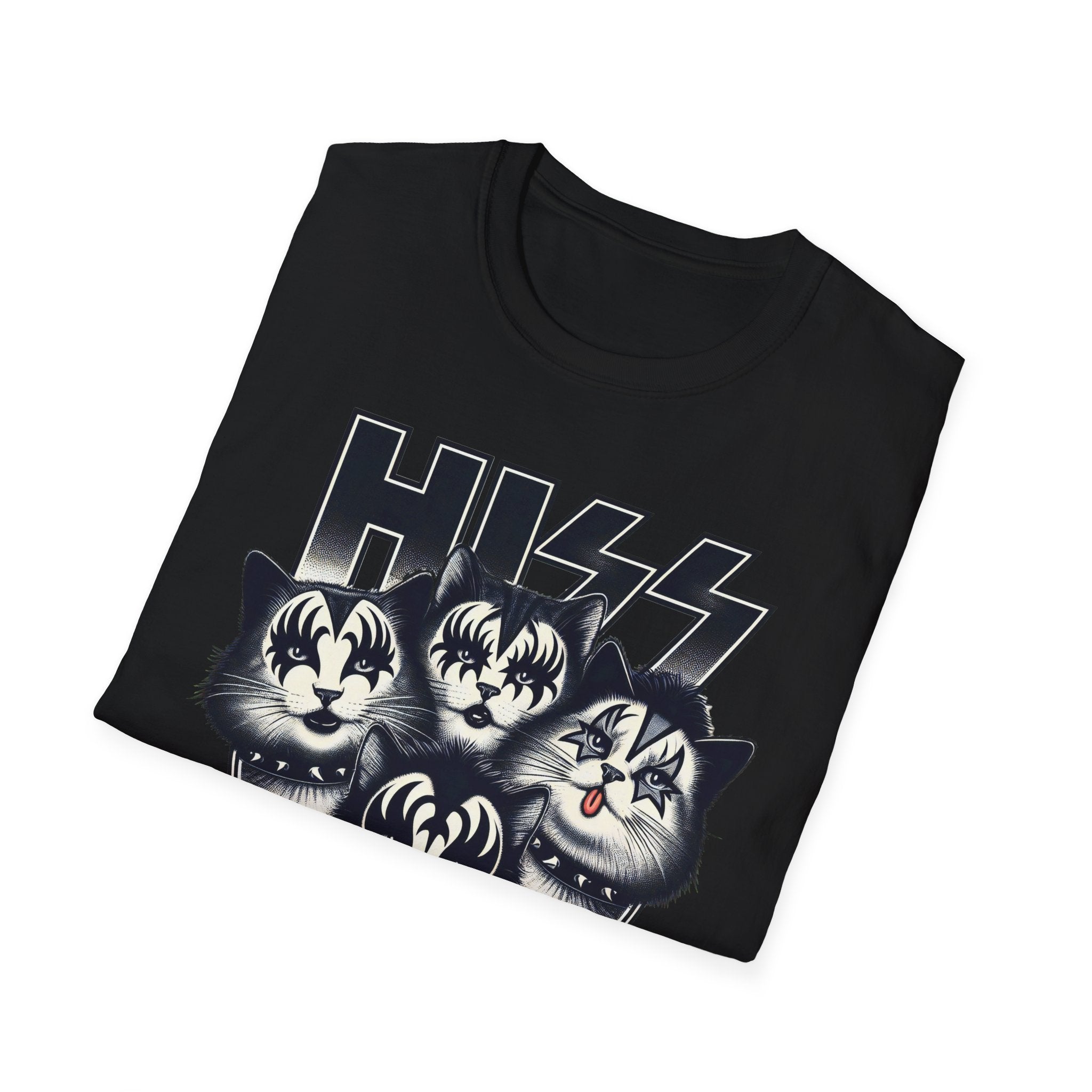HISS Unisex Softstyle T-Shirt - Serpent Vibes Tee, Reptile Lover Shirt, Snake Graphic Top, Animal Print Apparel, Cool Python Clothing