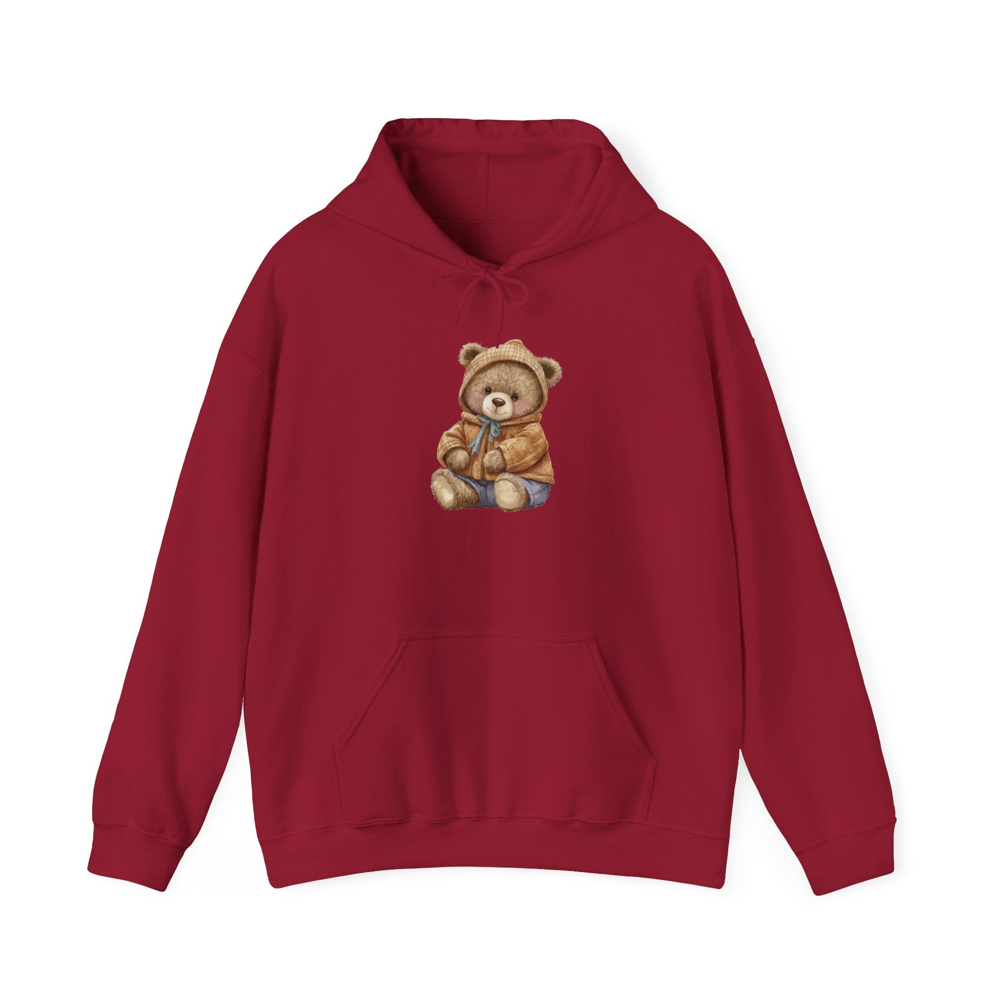 Teddy Bear Hoodie, Cozy Unisex Sweatshirt, Cute Animal Design, Winter Apparel, Warm Pullover Jumper, Gift for Him or Her