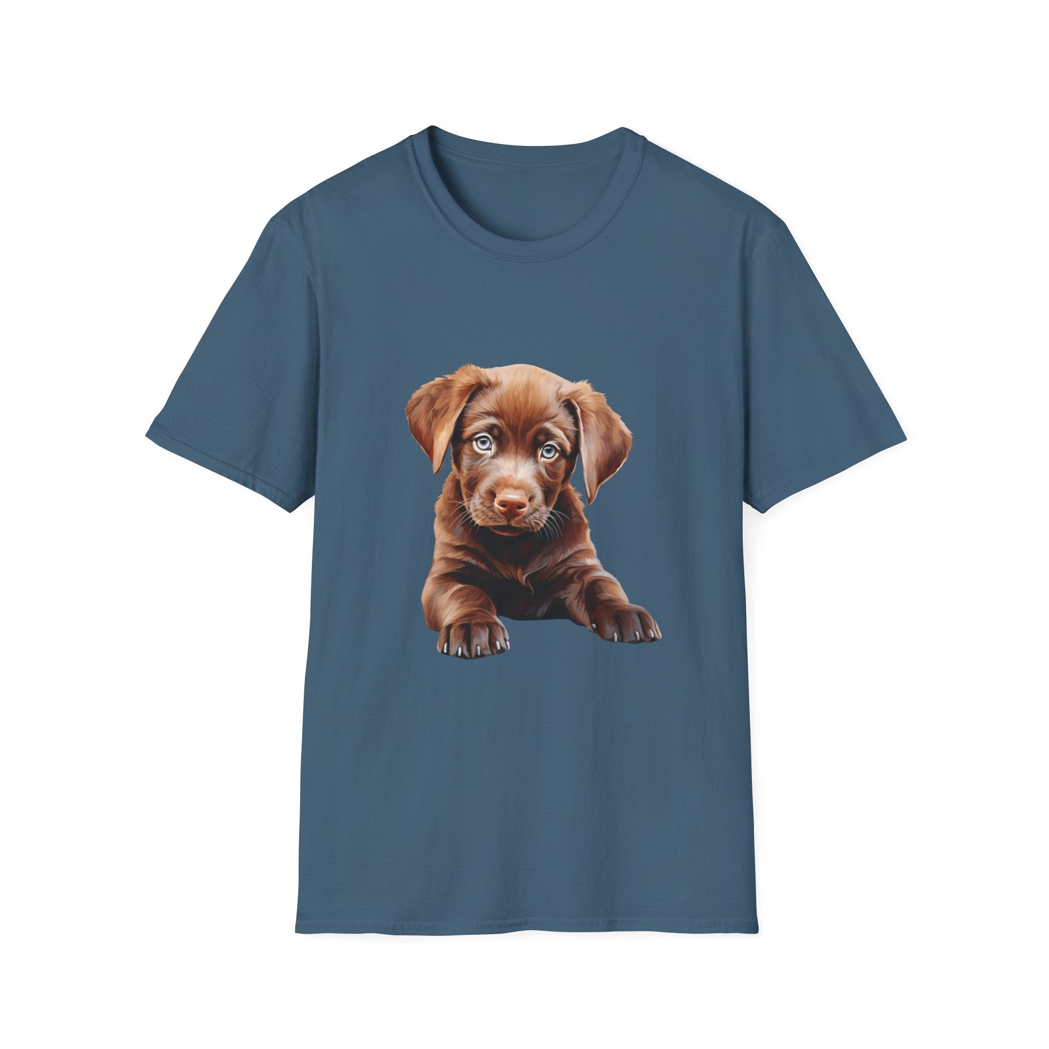 Poppy Labrador Retriever Unisex T-Shirt, Dog Lover Tee, Floral Labrador Shirt, Cute Pet Tee, Flower Dog Shirt