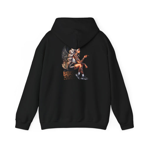 Badass Girl Hoodie, Edgy Women's Sweatshirt Gift, Rebel Chick Jumper, Cool
