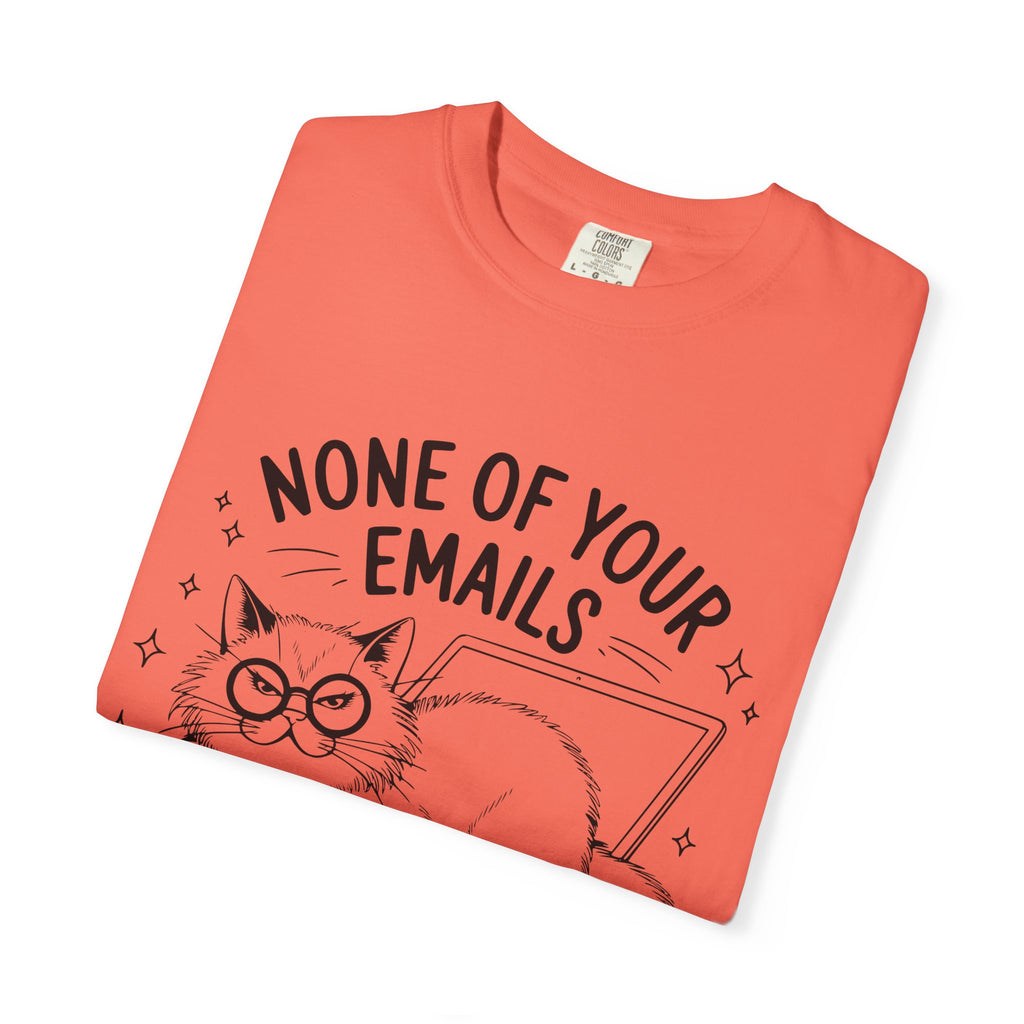 Whimsical Cat Tee: Perfect Gift for Cat Lovers, Fun Humor Shirt, Relaxed Fit, Cozy Casual Wear, Gift for Pet Owners
