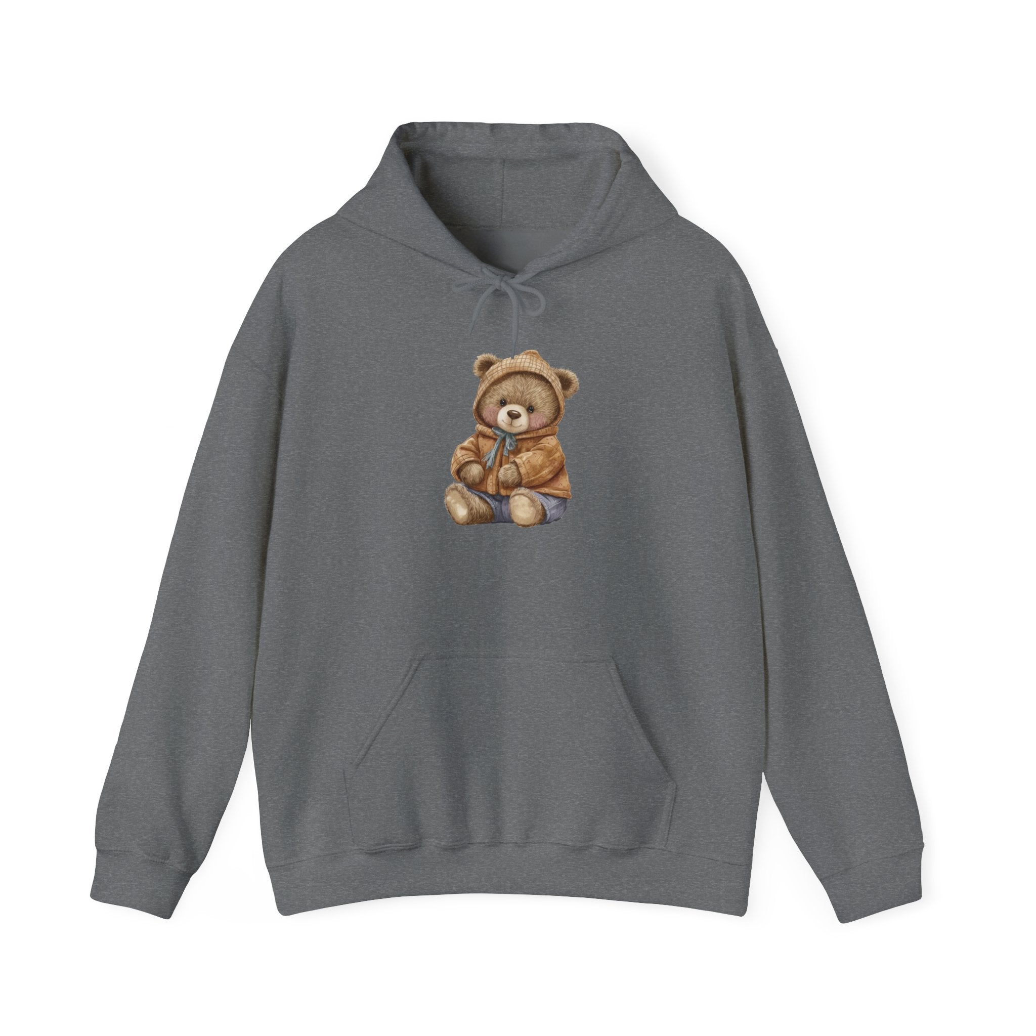 Teddy Bear Hoodie, Cozy Unisex Sweatshirt, Cute Animal Design, Winter Apparel, Warm Pullover Jumper, Gift for Him or Her