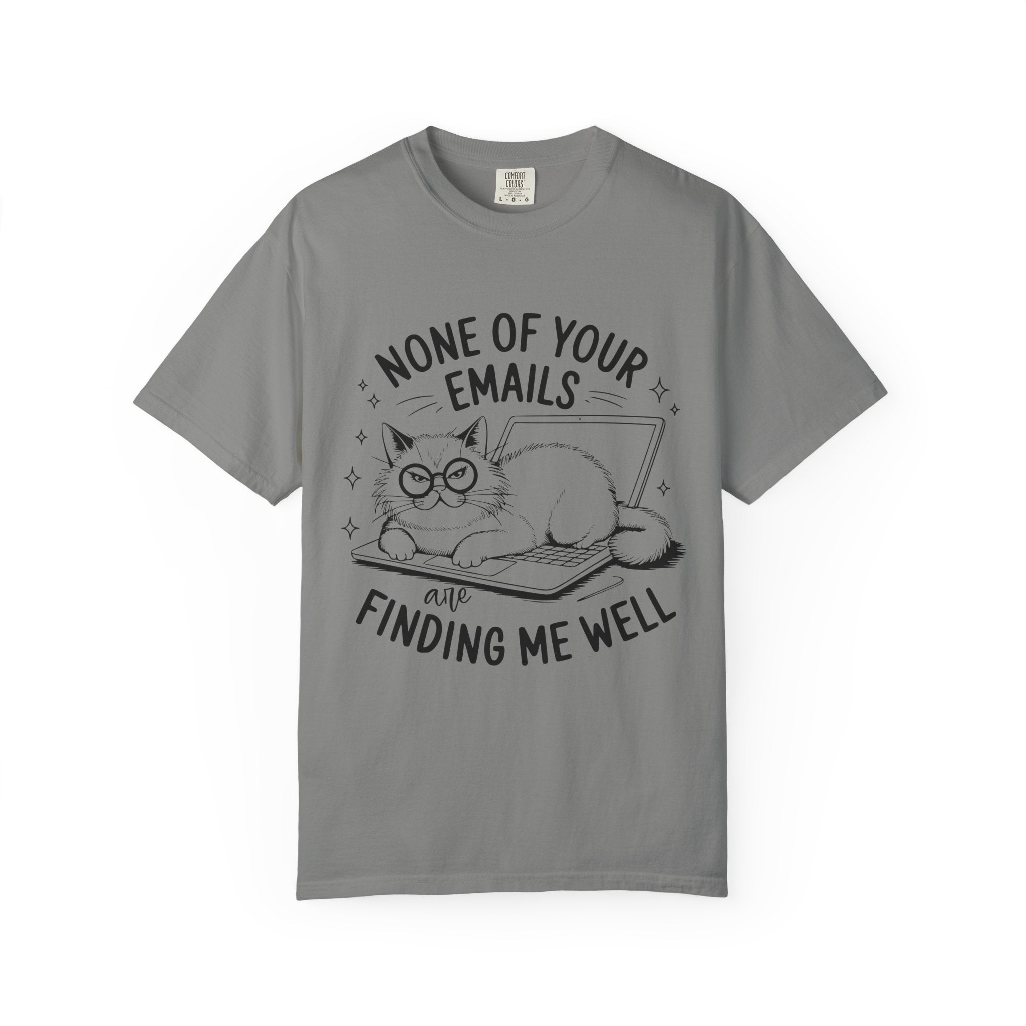 Whimsical Cat Tee: Perfect Gift for Cat Lovers, Fun Humor Shirt, Relaxed Fit, Cozy Casual Wear, Gift for Pet Owners