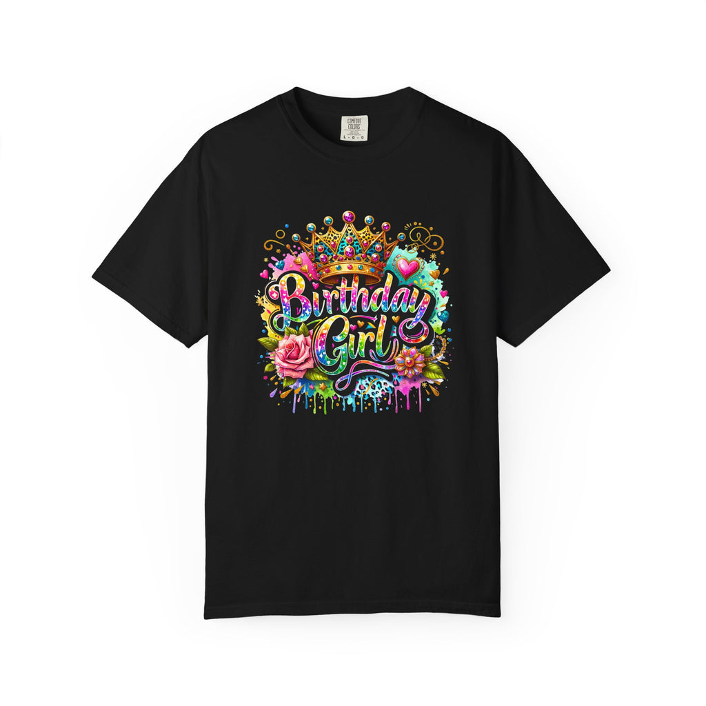 Birthday Girl T-shirt | Garment Dyed Birthday Tee