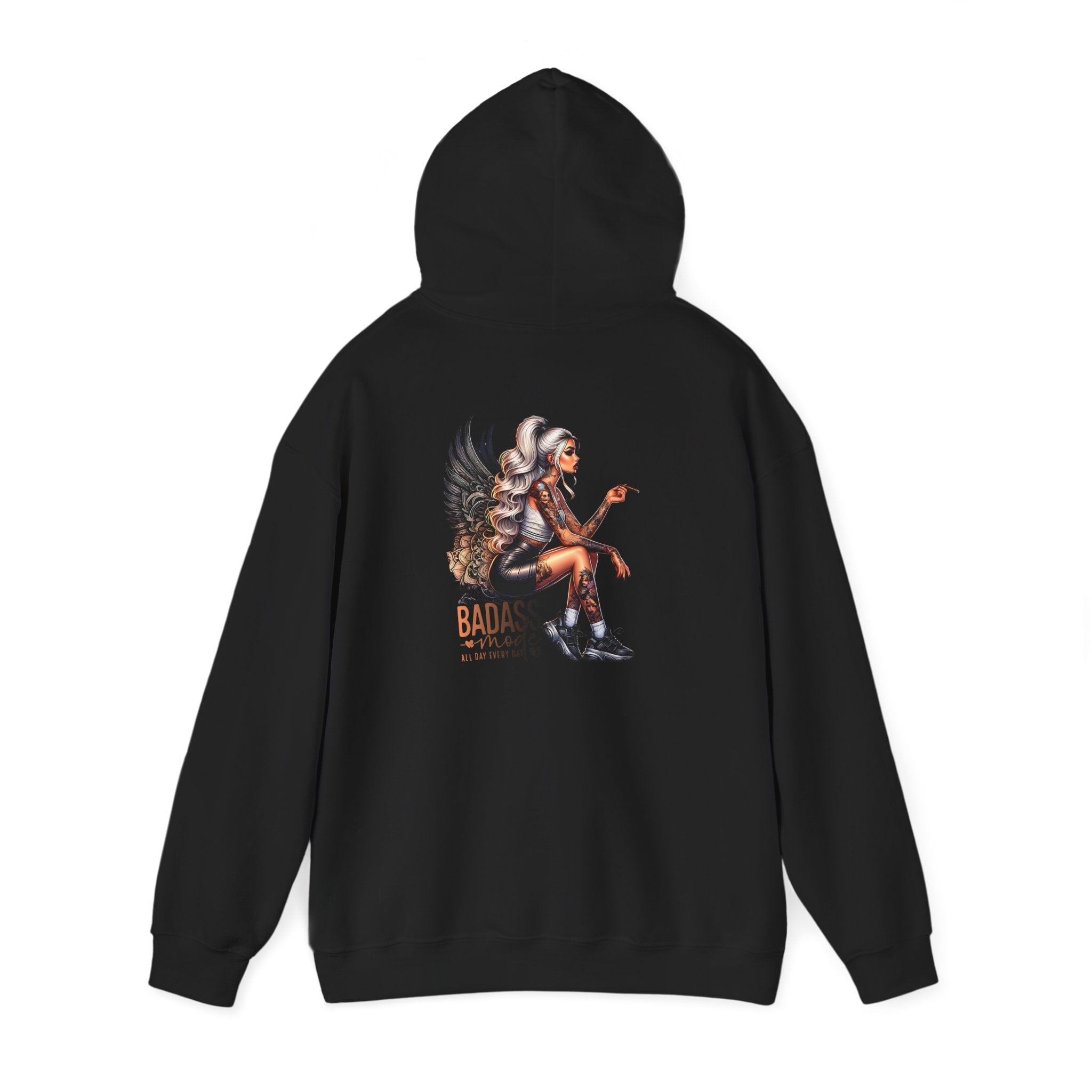 Badass Girl Hoodie, Edgy Women's Sweatshirt Gift, Rebel Chick Jumper, Cool