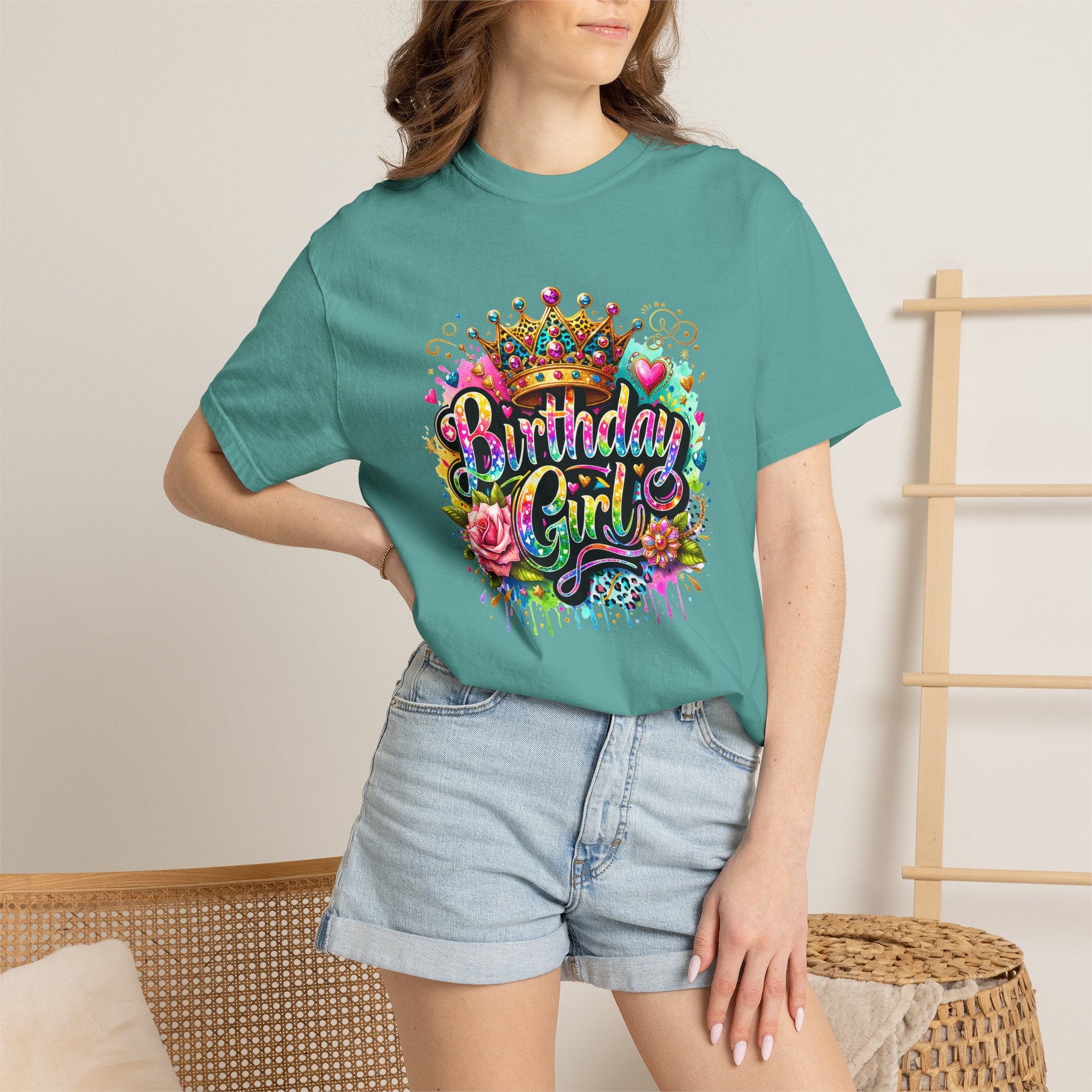 Birthday Girl T-shirt | Garment Dyed Birthday Tee