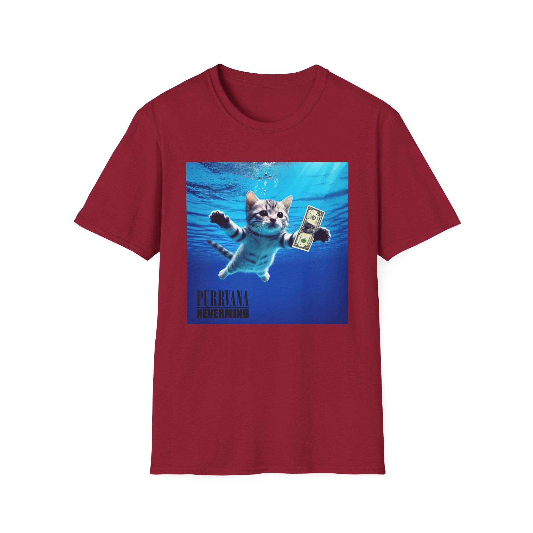 Purrvana T-Shirt, Meditative Cat Lover Tee, Boho Kitty Shirt, Yoga Cat Top, Mindful Pet Owner Gift