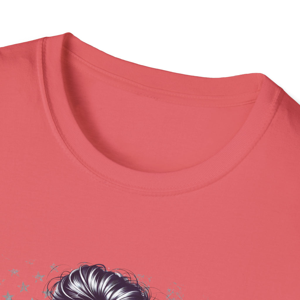 Patriotic Tee, America Shirt, July 4th Clothing, Red White Blue Top, All Gender Softstyle T-Shirt