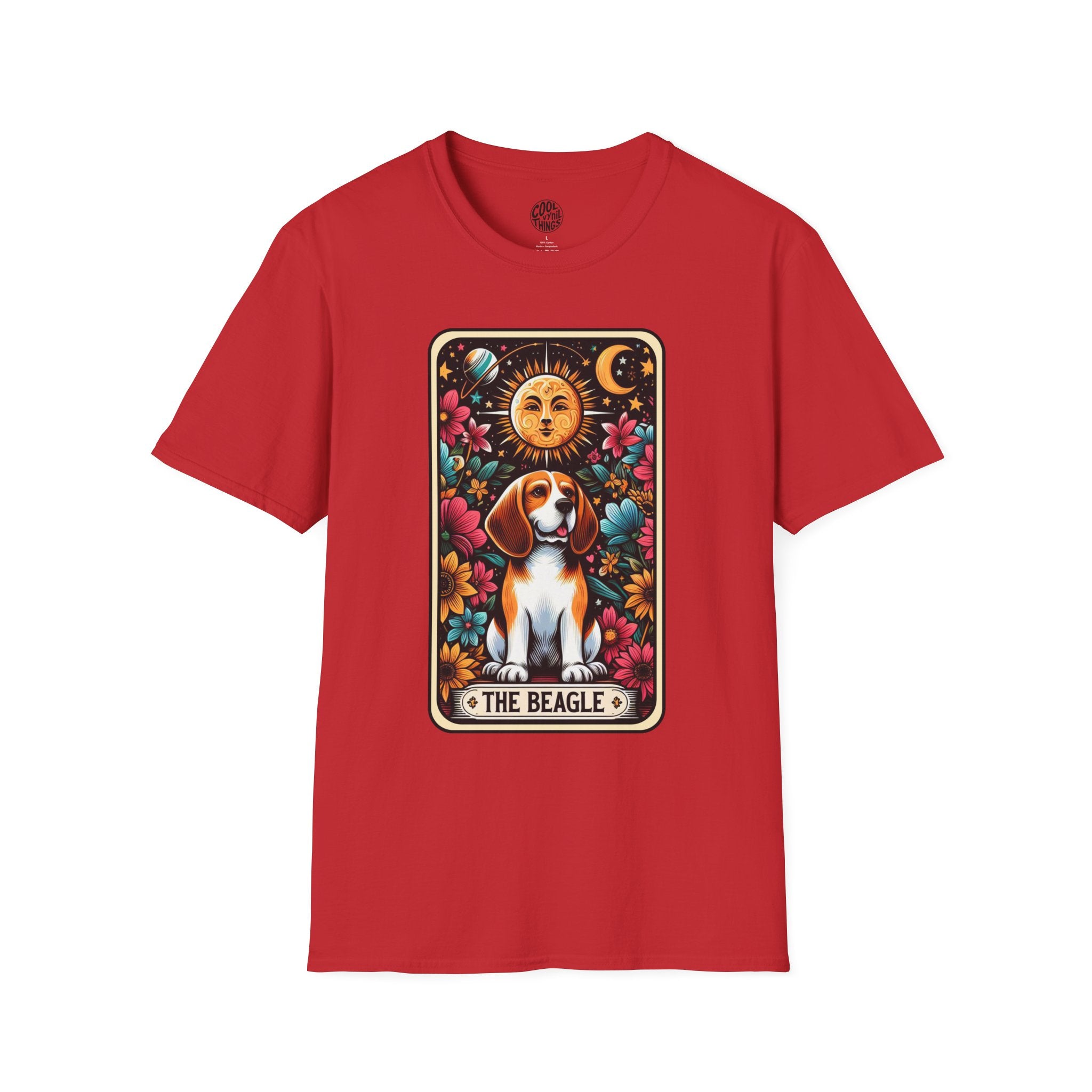 Beagle Graphic Tee | Unisex Dog Lover T-Shirt, Floral Design Shirt, Gift for Pet Owners, Casual Everyday Wear, Animal Lover Apparel
