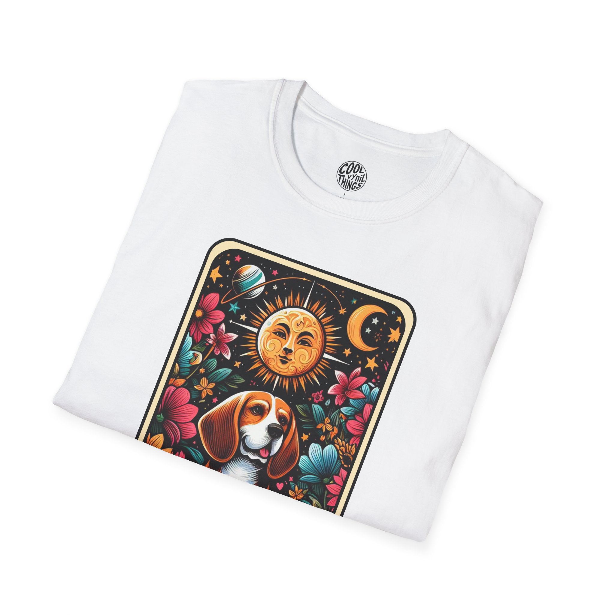 Beagle Graphic Tee | Unisex Dog Lover T-Shirt, Floral Design Shirt, Gift for Pet Owners, Casual Everyday Wear, Animal Lover Apparel
