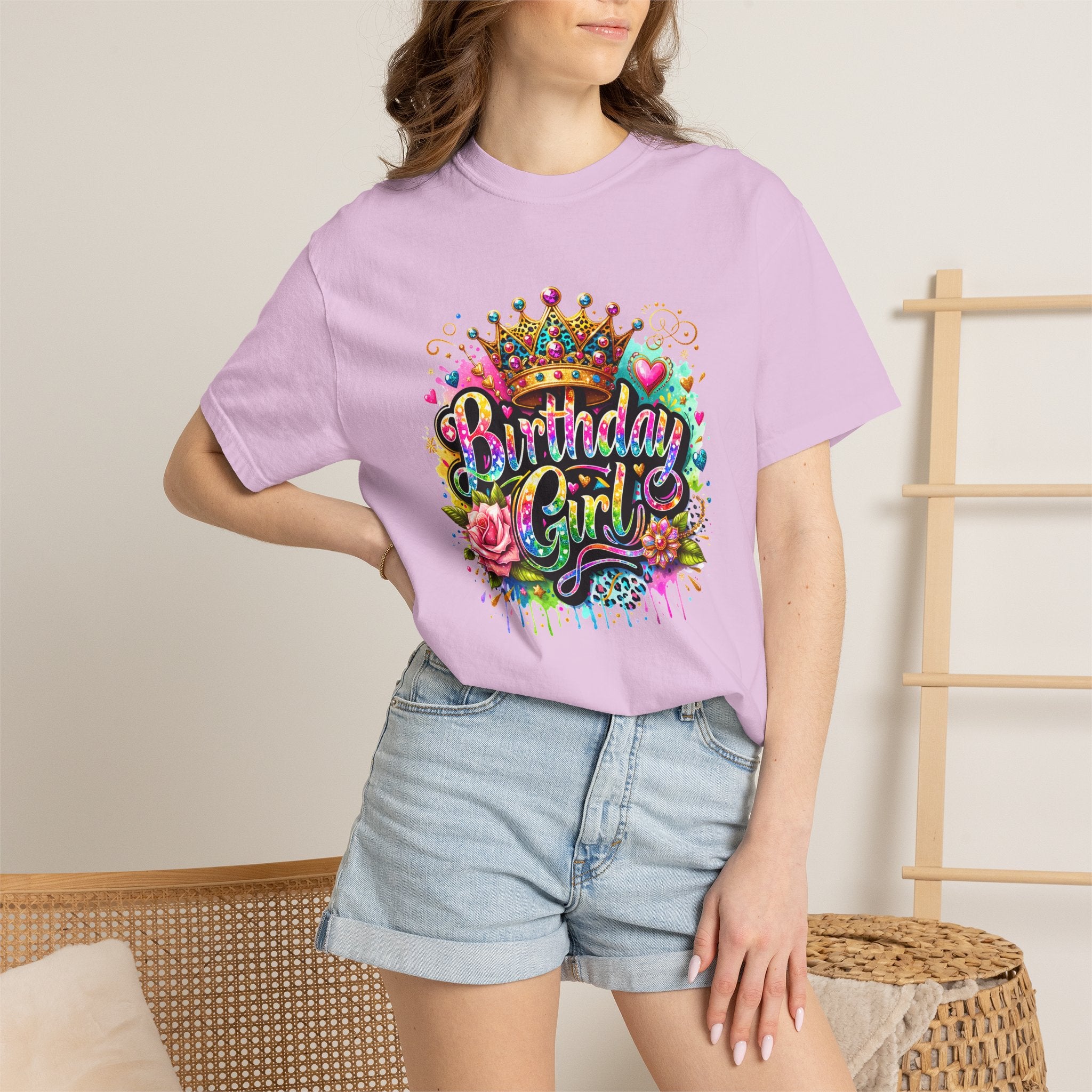 Birthday Girl T-shirt | Garment Dyed Birthday Tee