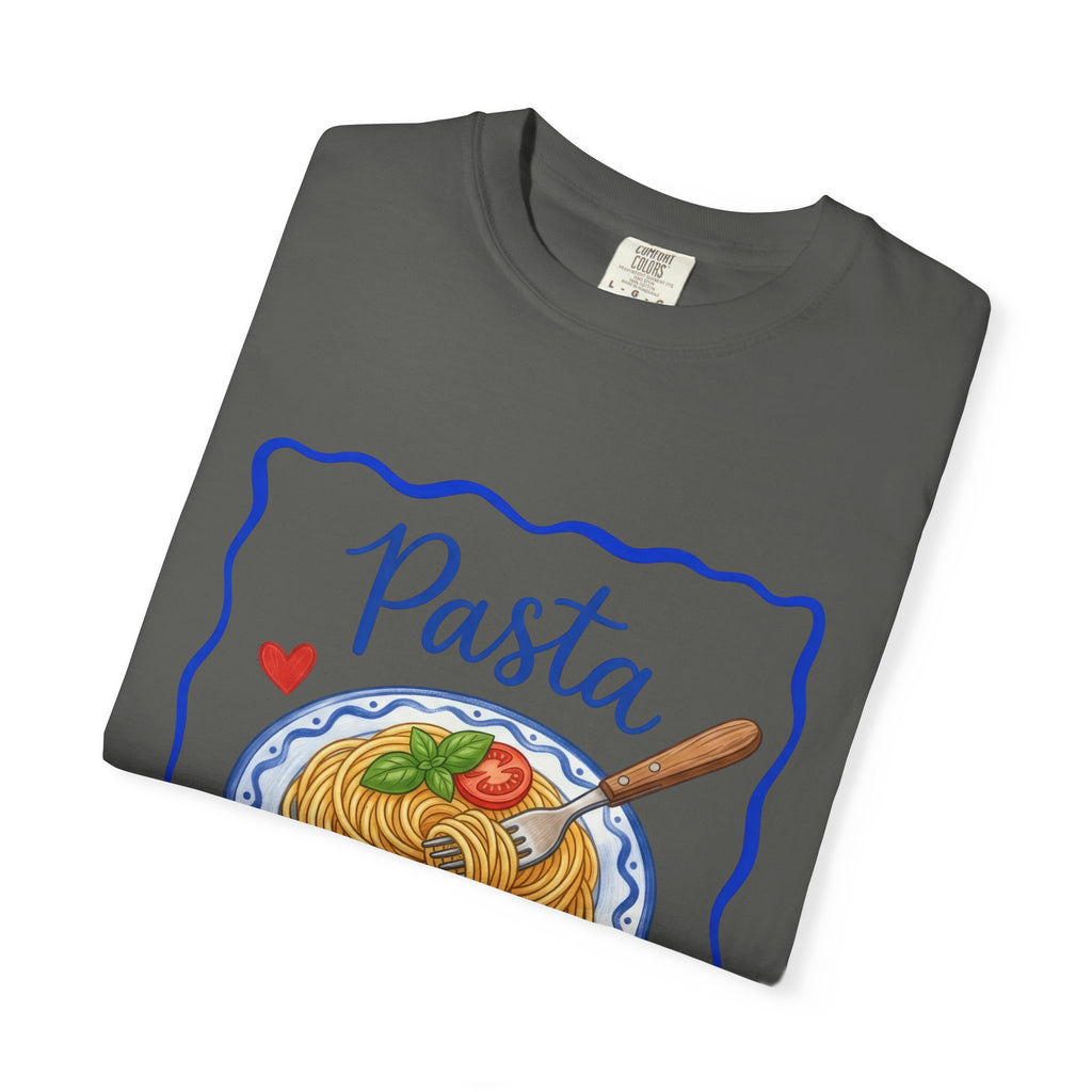 Pasta Lover plate illustration T-Shirt | Spaghetti graphic tee