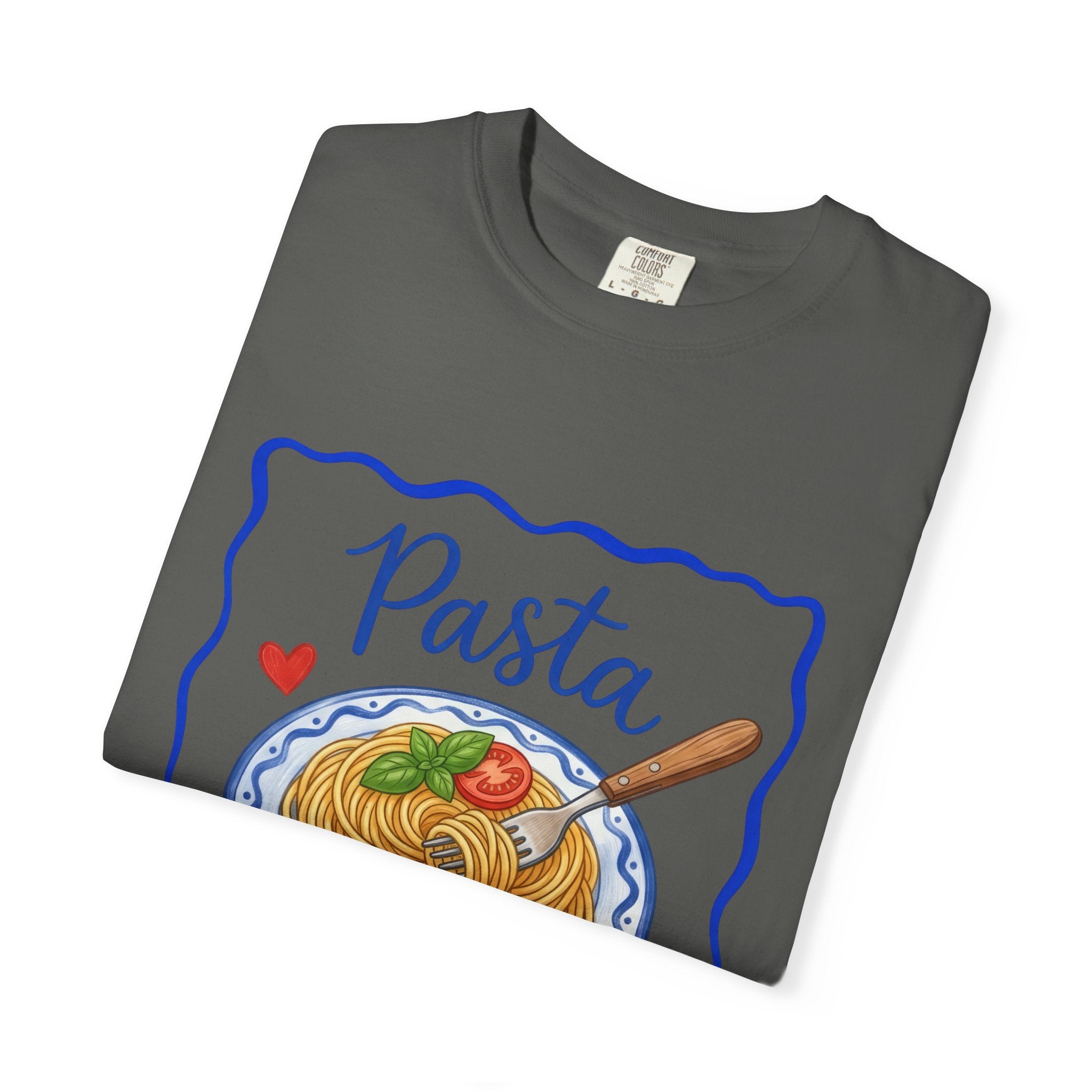 Pasta Lover plate illustration T-Shirt | Spaghetti graphic tee