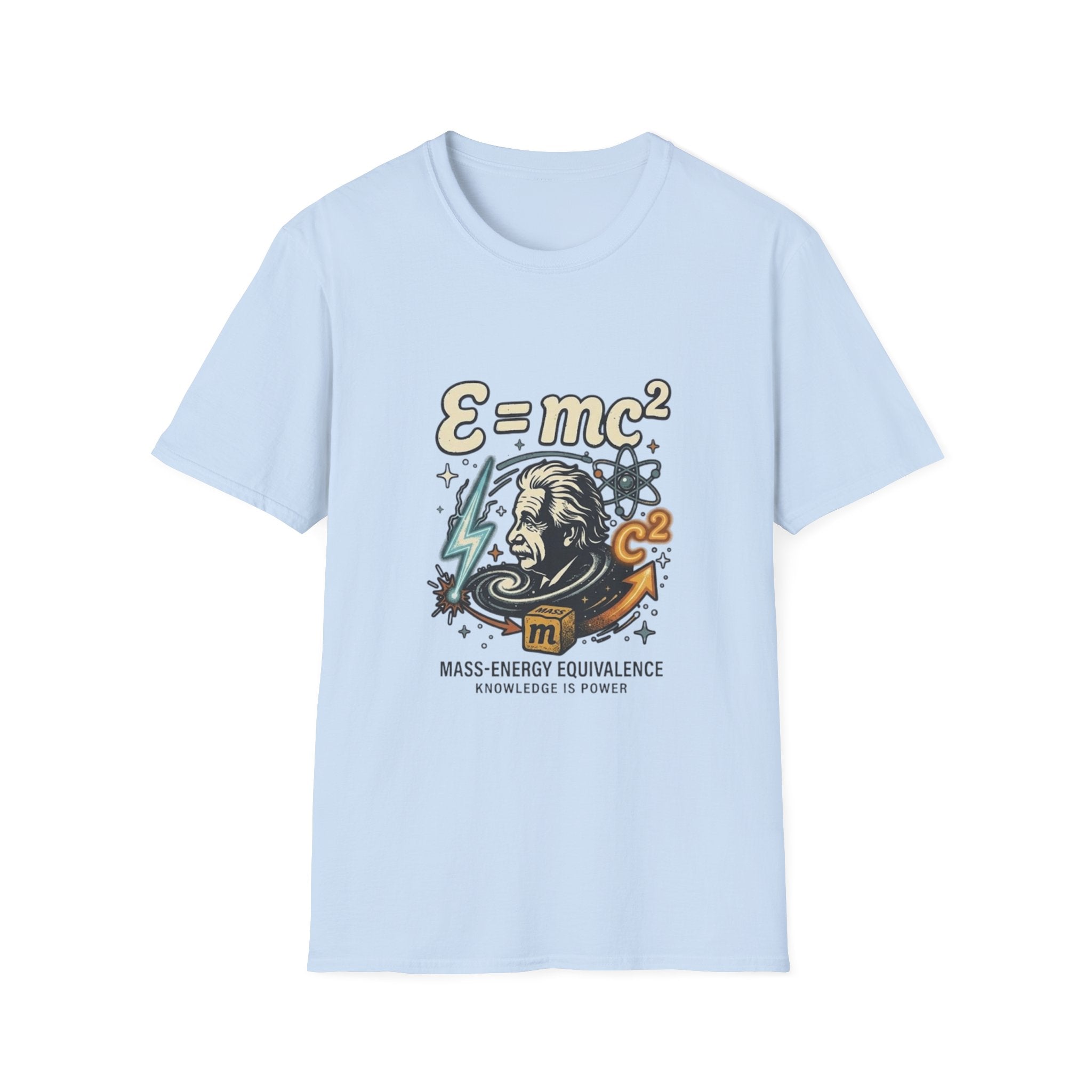 Einstein E=mc Illustration T-Shirt | Science Formula Tee