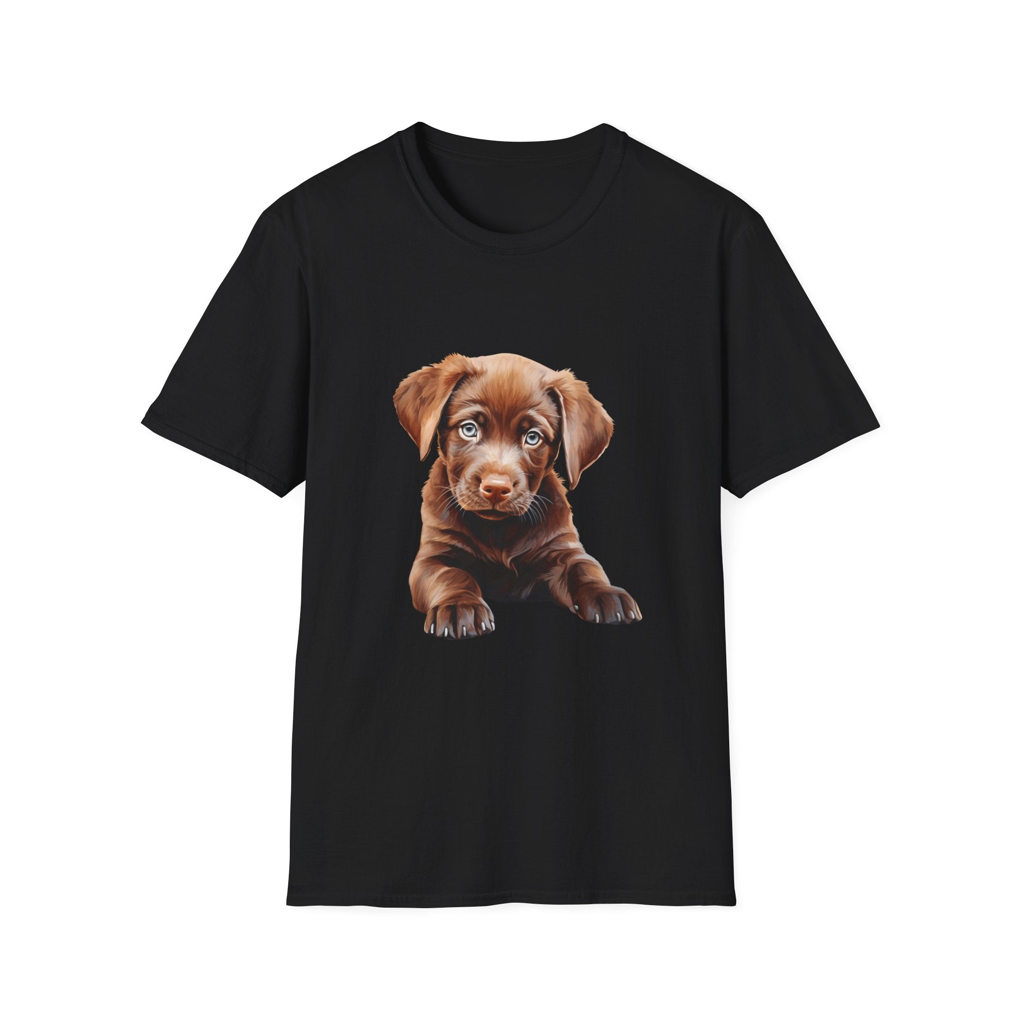 Poppy Labrador Retriever Unisex T-Shirt, Dog Lover Tee, Floral Labrador Shirt, Cute Pet Tee, Flower Dog Shirt