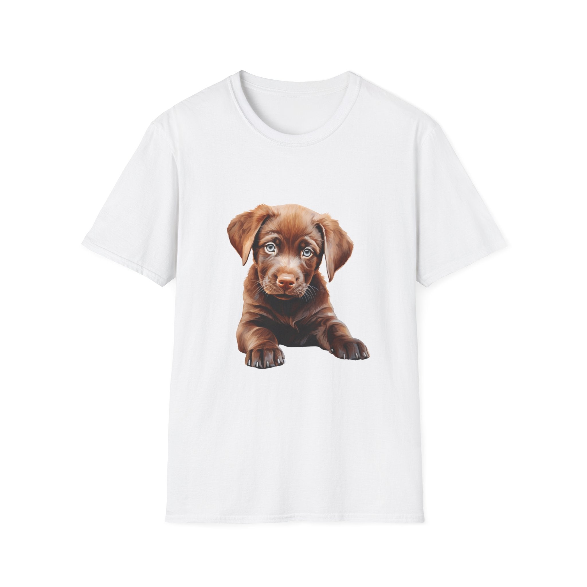 Poppy Labrador Retriever Unisex T-Shirt, Dog Lover Tee, Floral Labrador Shirt, Cute Pet Tee, Flower Dog Shirt