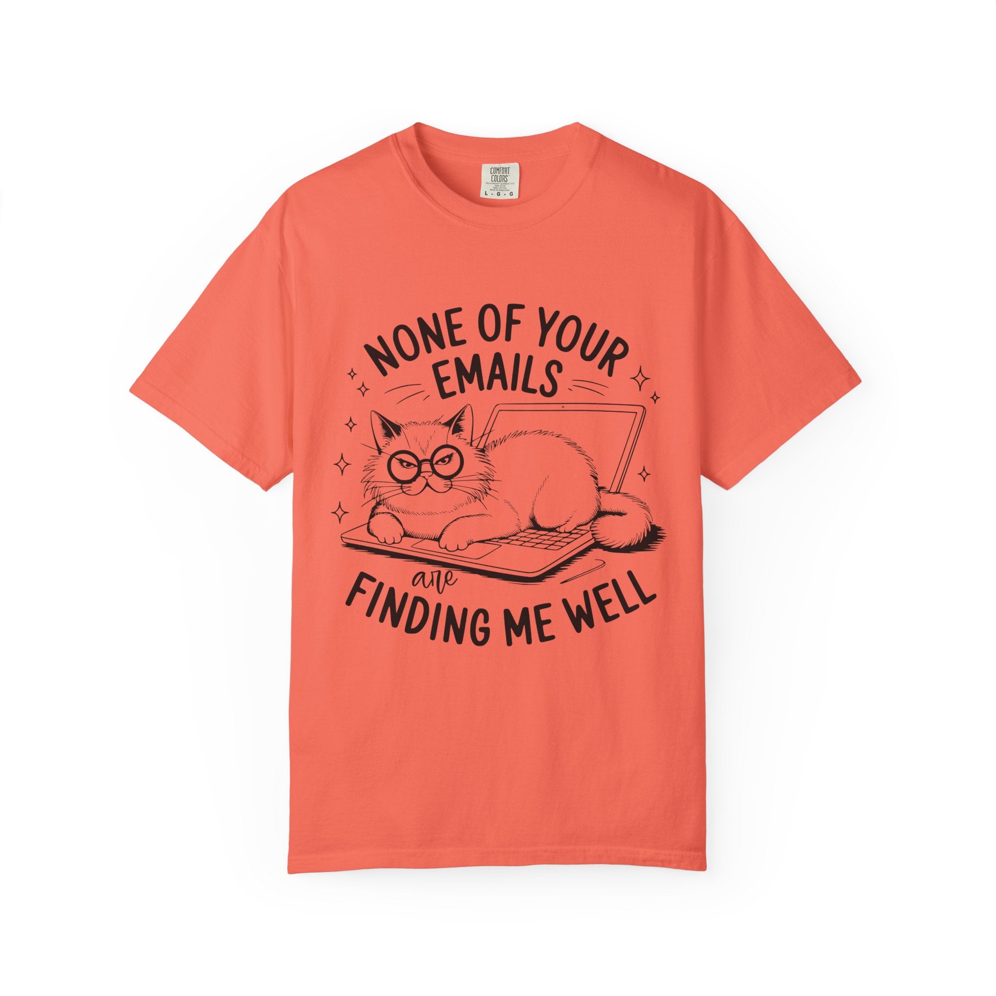 Whimsical Cat Tee: Perfect Gift for Cat Lovers, Fun Humor Shirt, Relaxed Fit, Cozy Casual Wear, Gift for Pet Owners