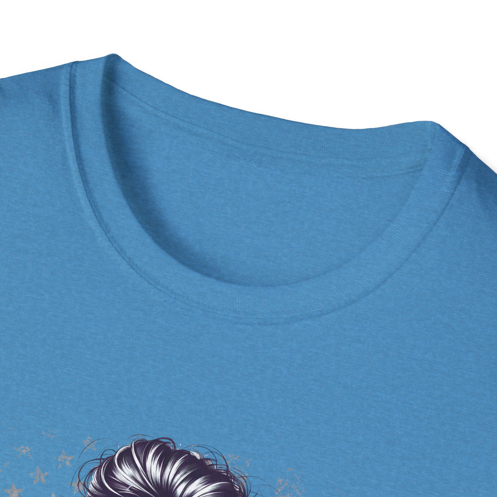 Patriotic Tee, America Shirt, July 4th Clothing, Red White Blue Top, All Gender Softstyle T-Shirt