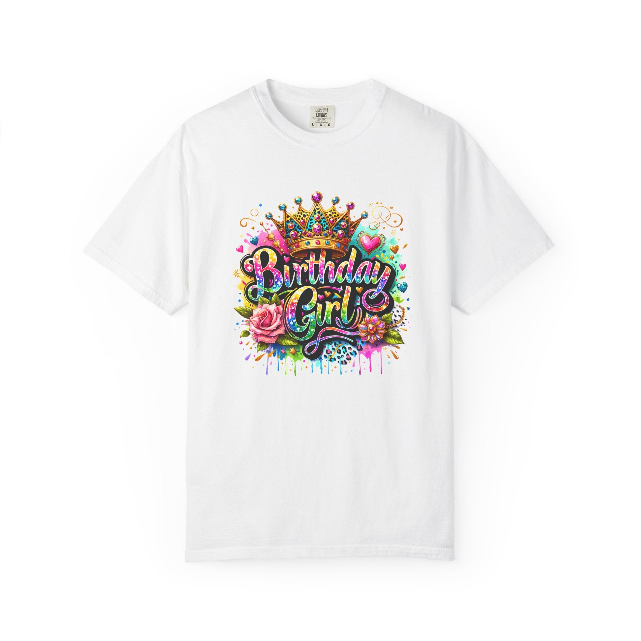 Birthday Girl T-shirt | Garment Dyed Birthday Tee