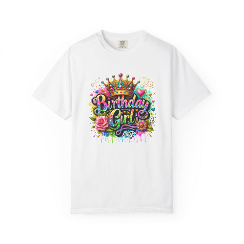 Birthday Girl T-shirt | Garment Dyed Birthday Tee