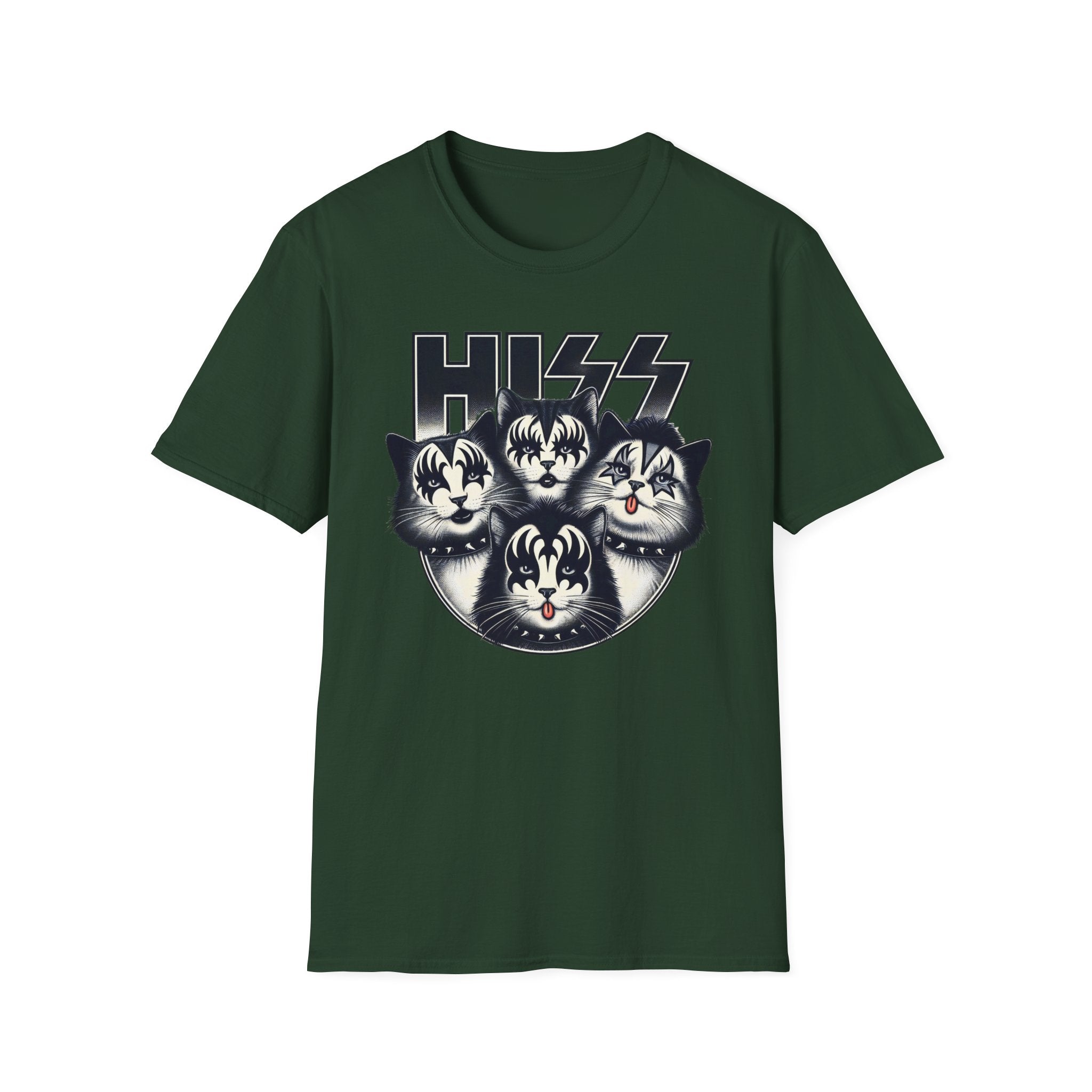 HISS Unisex Softstyle T-Shirt - Serpent Vibes Tee, Reptile Lover Shirt, Snake Graphic Top, Animal Print Apparel, Cool Python Clothing