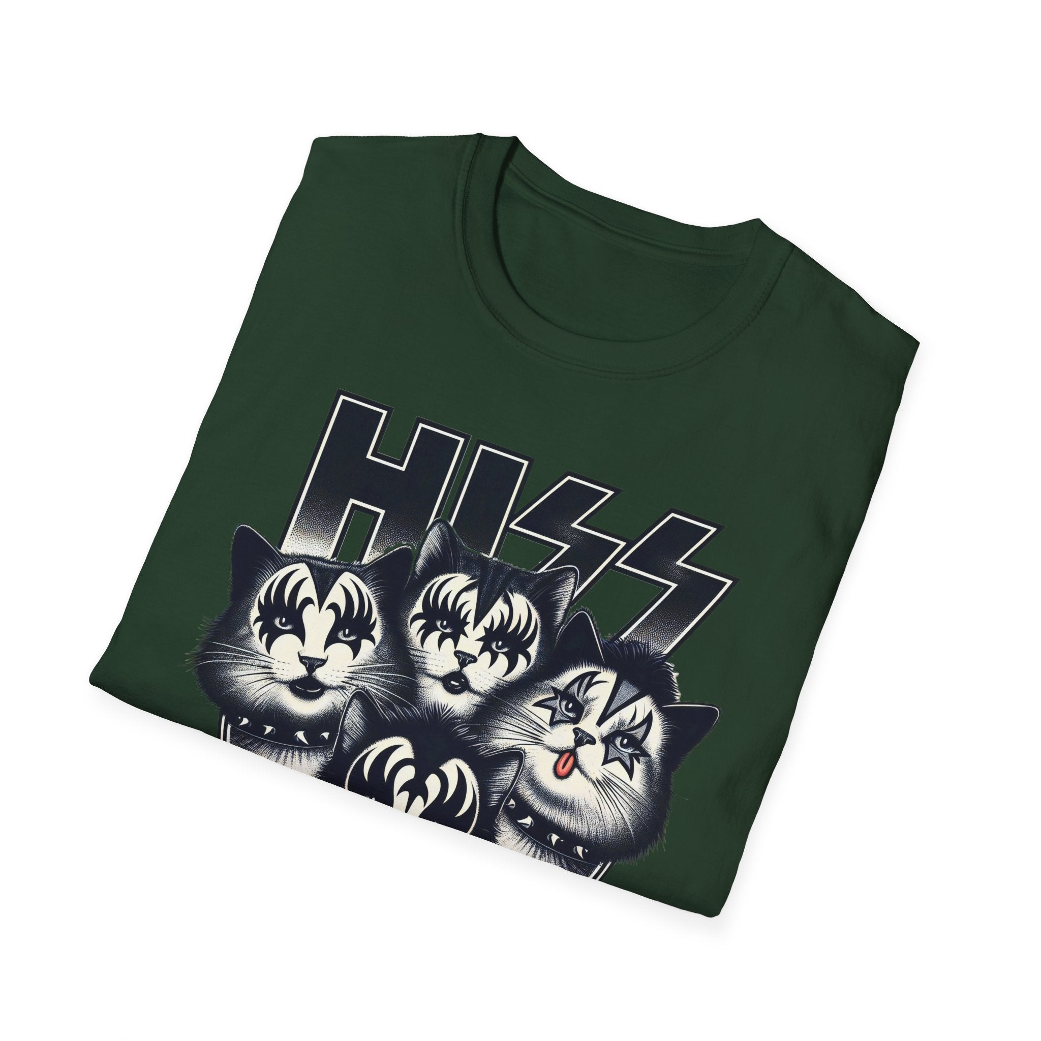HISS Unisex Softstyle T-Shirt - Serpent Vibes Tee, Reptile Lover Shirt, Snake Graphic Top, Animal Print Apparel, Cool Python Clothing