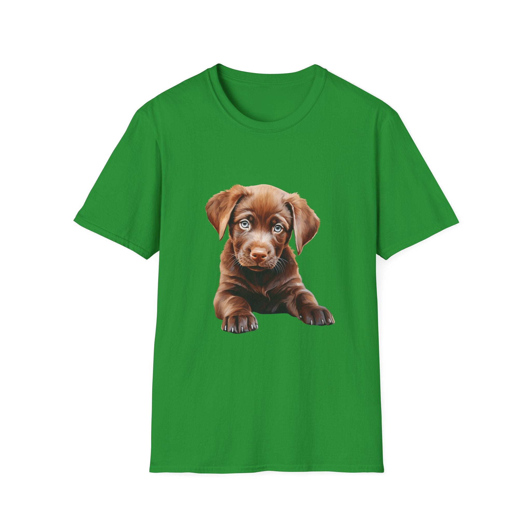 Poppy Labrador Retriever Unisex T-Shirt, Dog Lover Tee, Floral Labrador Shirt, Cute Pet Tee, Flower Dog Shirt