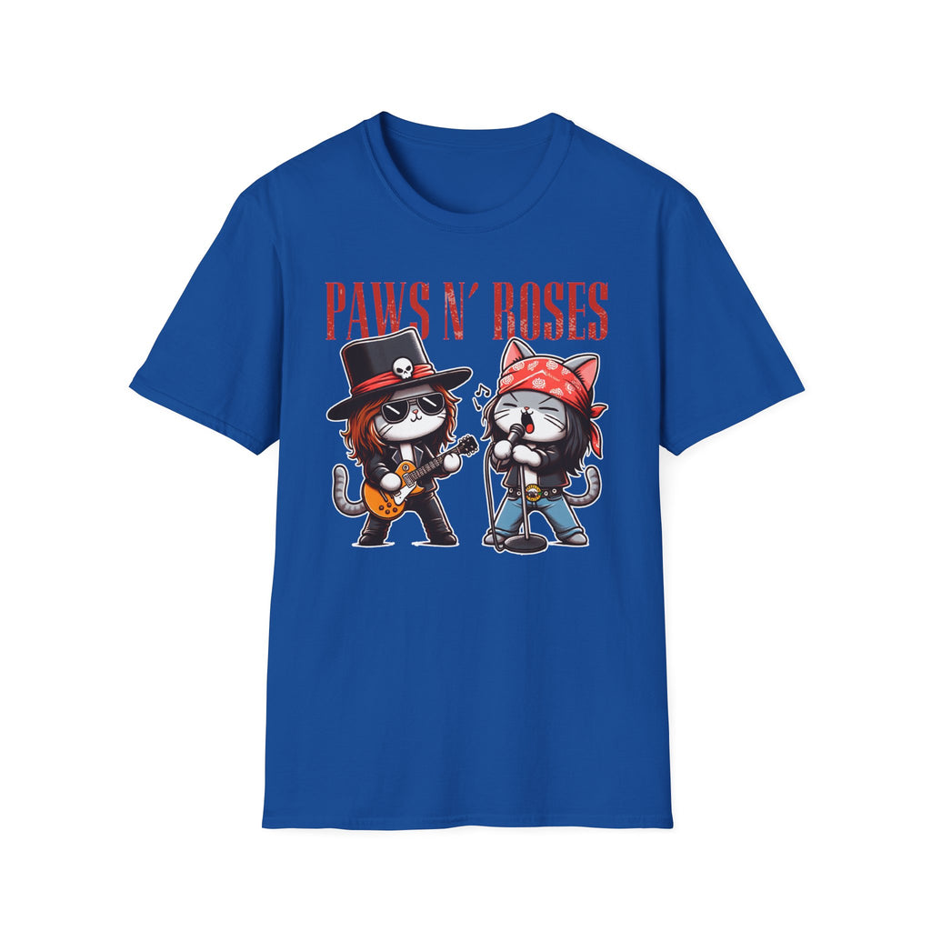 Paws N' Roses T-Shirt, Dog Lover Shirt, Floral Animal Tee, Pet Owner Gift, Cute Graphic Top, Nature Lover Apparel