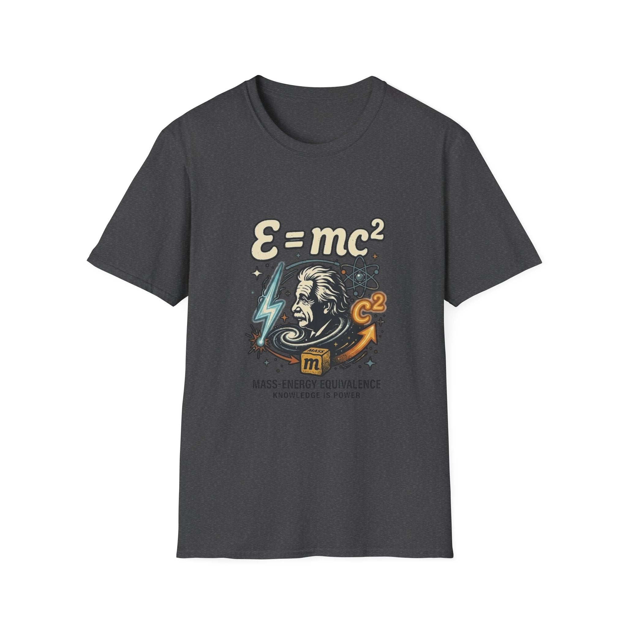 Einstein E=mc Illustration T-Shirt | Science Formula Tee