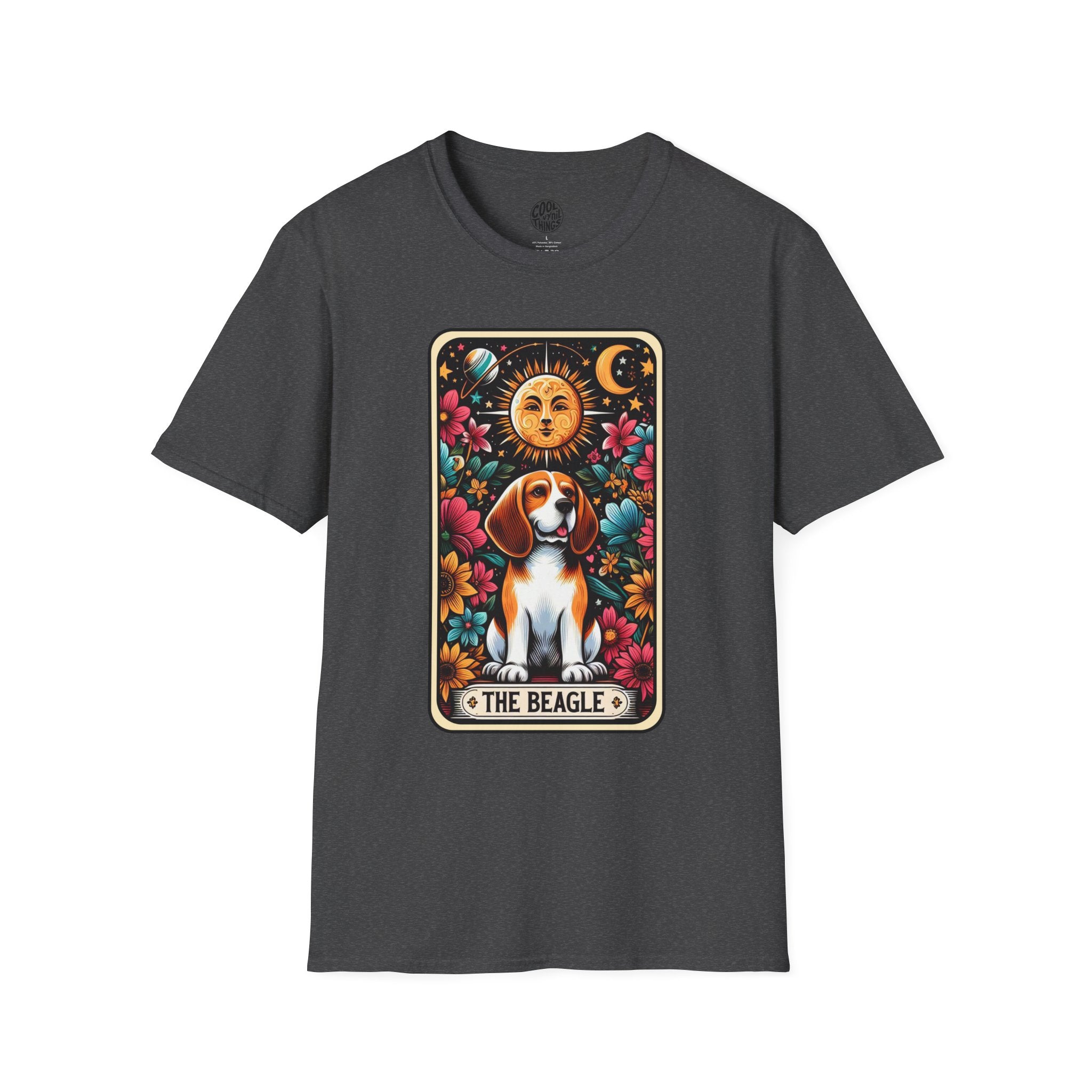 Beagle Graphic Tee | Unisex Dog Lover T-Shirt, Floral Design Shirt, Gift for Pet Owners, Casual Everyday Wear, Animal Lover Apparel