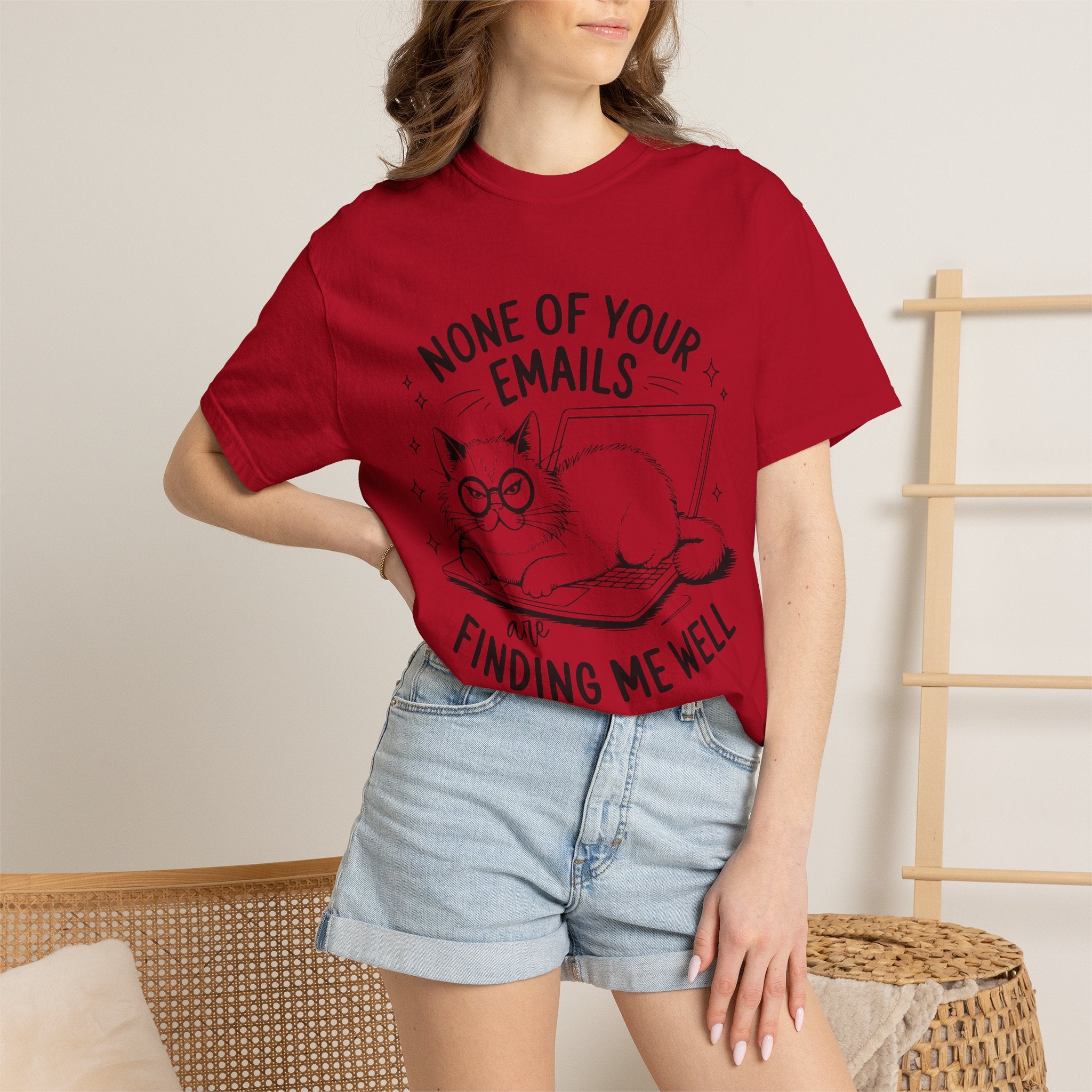 Whimsical Cat Tee: Perfect Gift for Cat Lovers, Fun Humor Shirt, Relaxed Fit, Cozy Casual Wear, Gift for Pet Owners