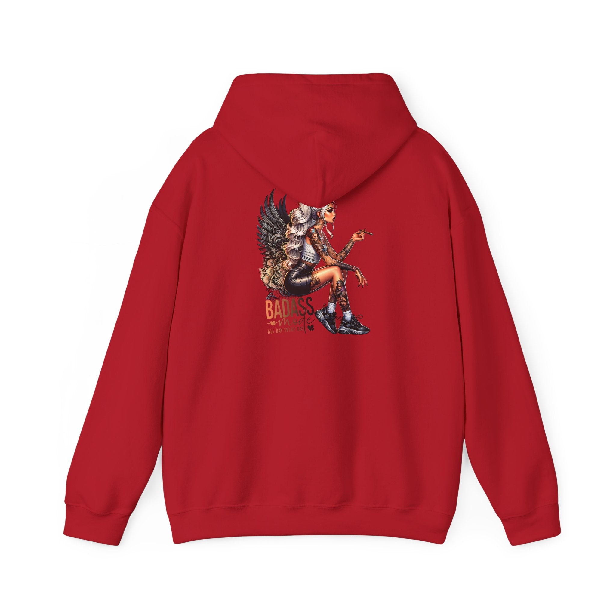 Badass Girl Hoodie, Edgy Women's Sweatshirt Gift, Rebel Chick Jumper, Cool