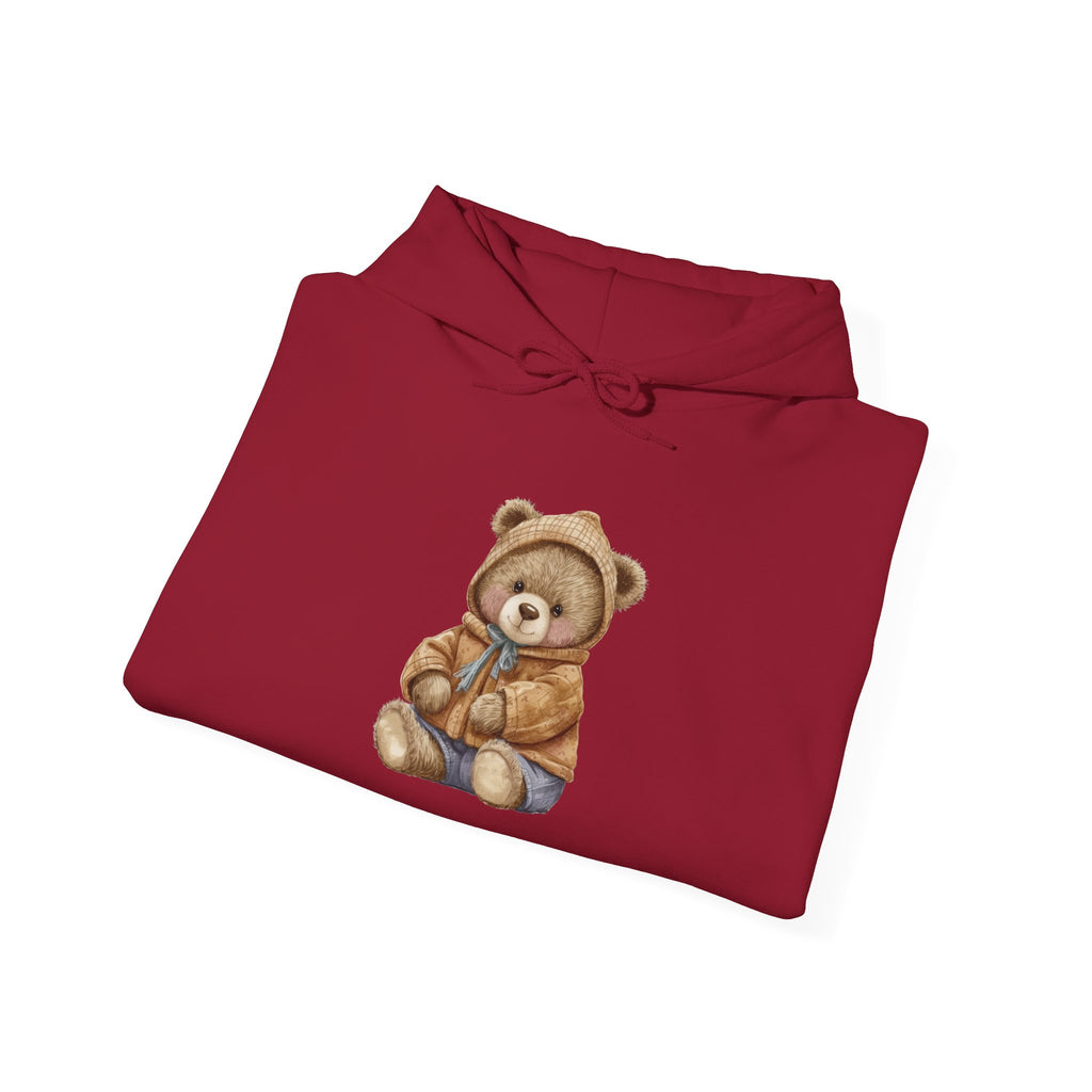 Teddy Bear Hoodie, Cozy Unisex Sweatshirt, Cute Animal Design, Winter Apparel, Warm Pullover Jumper, Gift for Him or Her