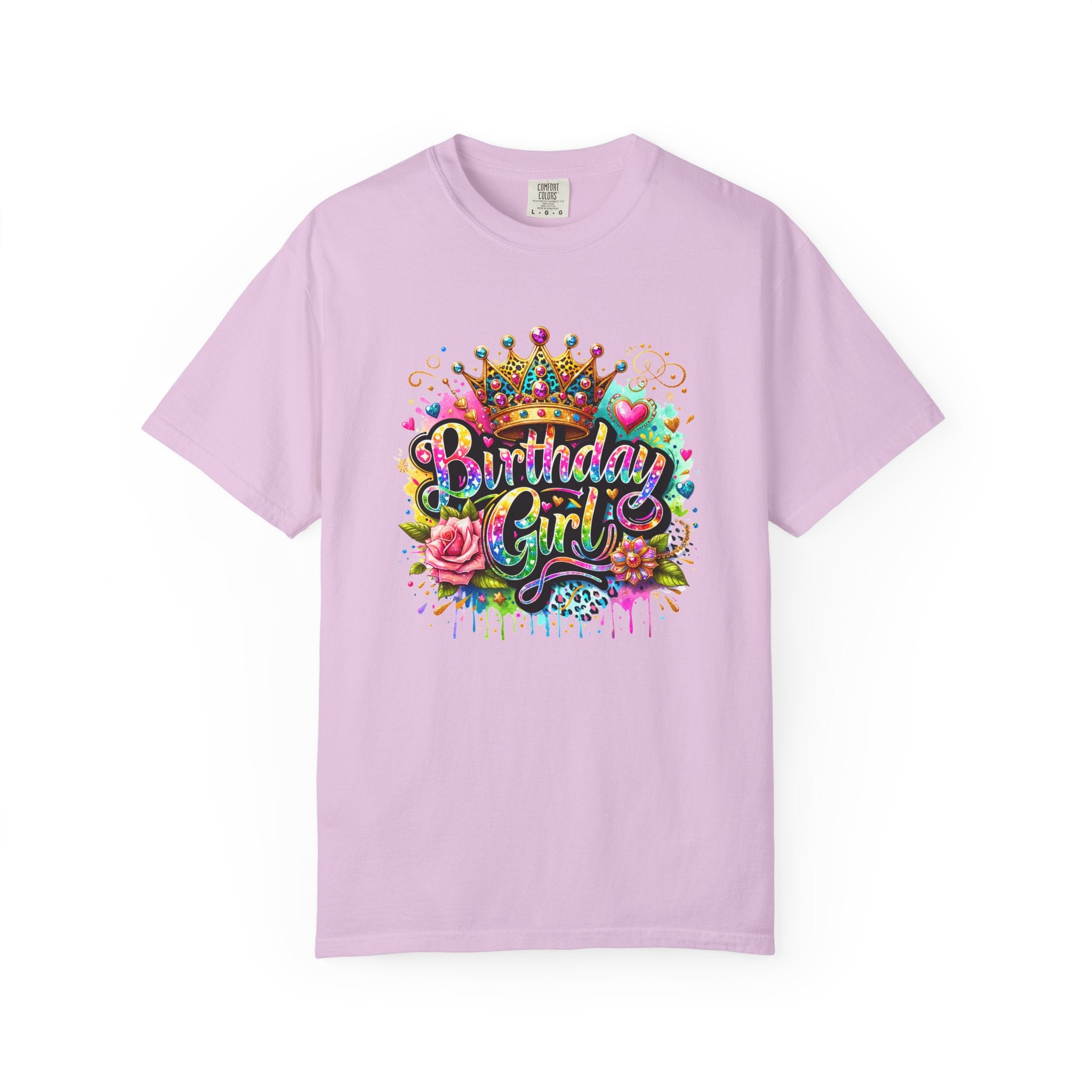Birthday Girl T-shirt | Garment Dyed Birthday Tee