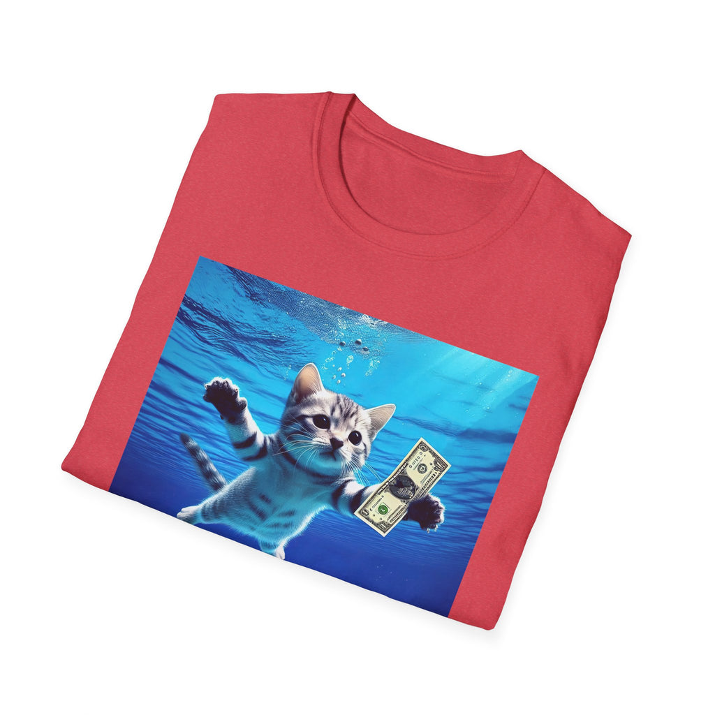 Purrvana T-Shirt, Meditative Cat Lover Tee, Boho Kitty Shirt, Yoga Cat Top, Mindful Pet Owner Gift