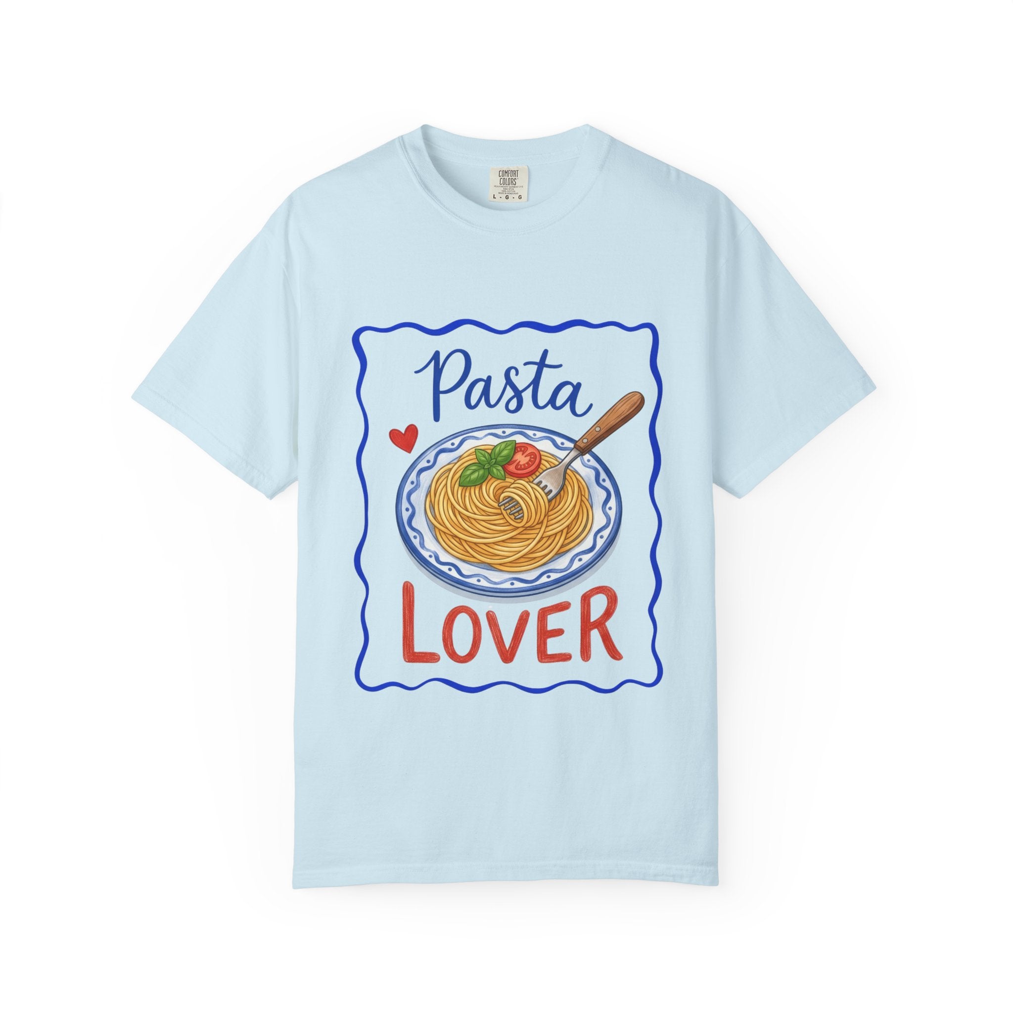 Pasta Lover plate illustration T-Shirt | Spaghetti graphic tee