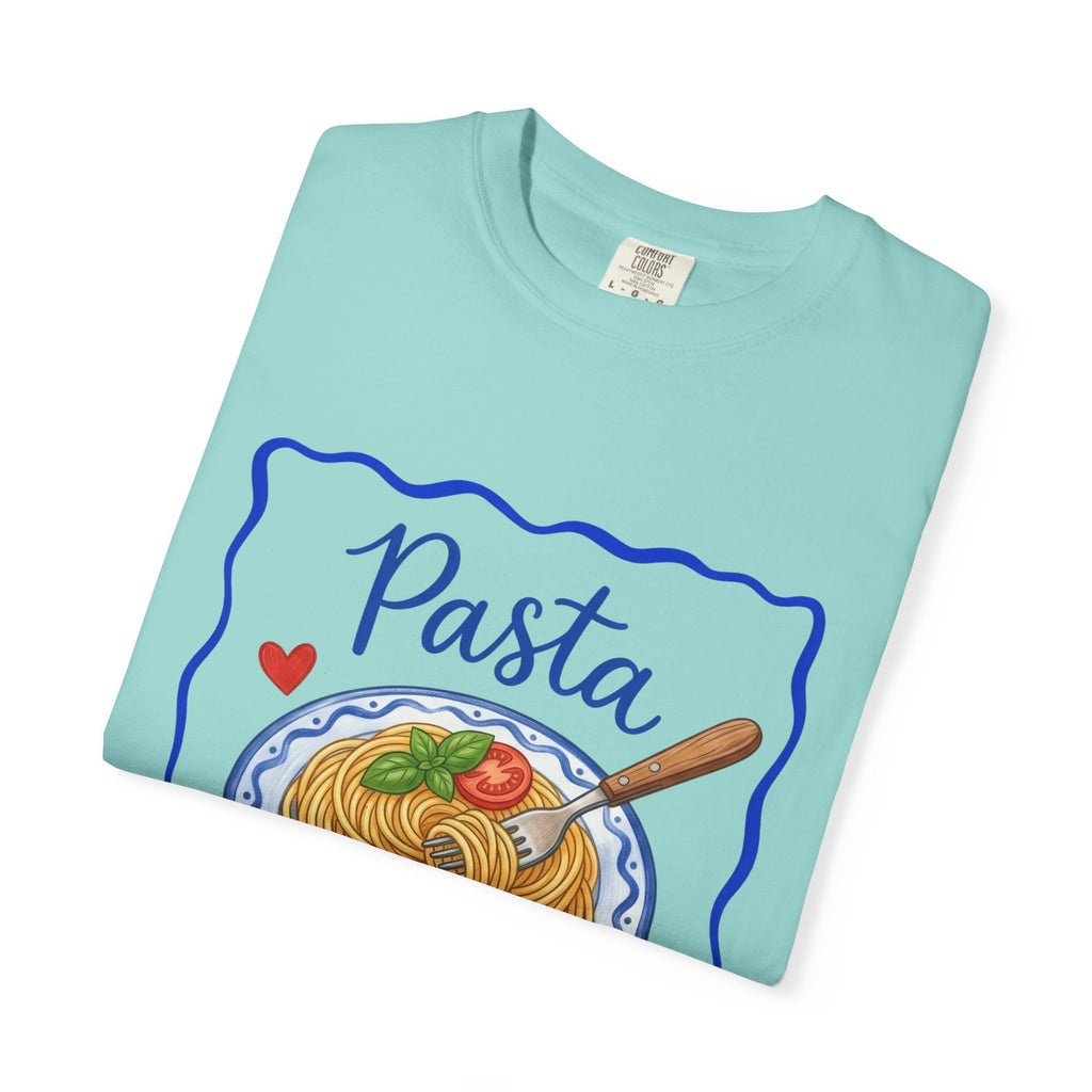 Pasta Lover plate illustration T-Shirt | Spaghetti graphic tee