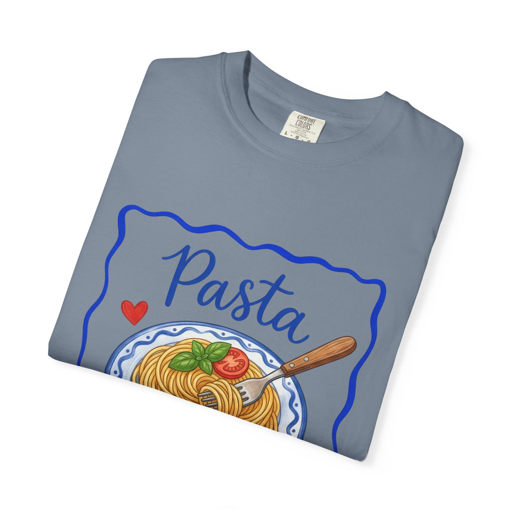 Pasta Lover plate illustration T-Shirt | Spaghetti graphic tee