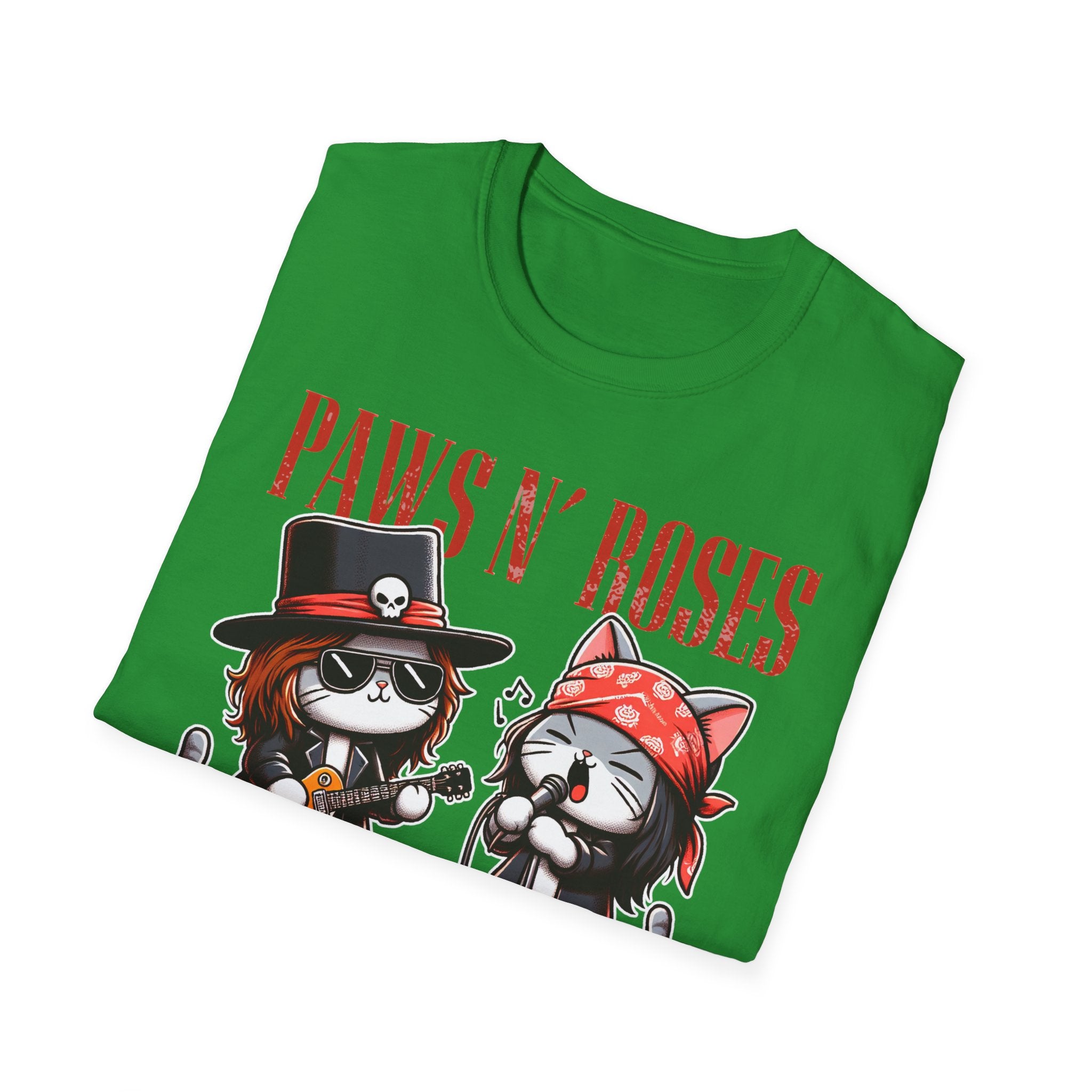 Paws N' Roses T-Shirt, Dog Lover Shirt, Floral Animal Tee, Pet Owner Gift, Cute Graphic Top, Nature Lover Apparel