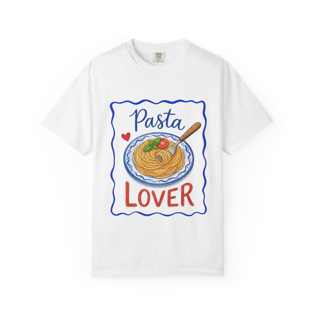 Pasta Lover plate illustration T-Shirt | Spaghetti graphic tee